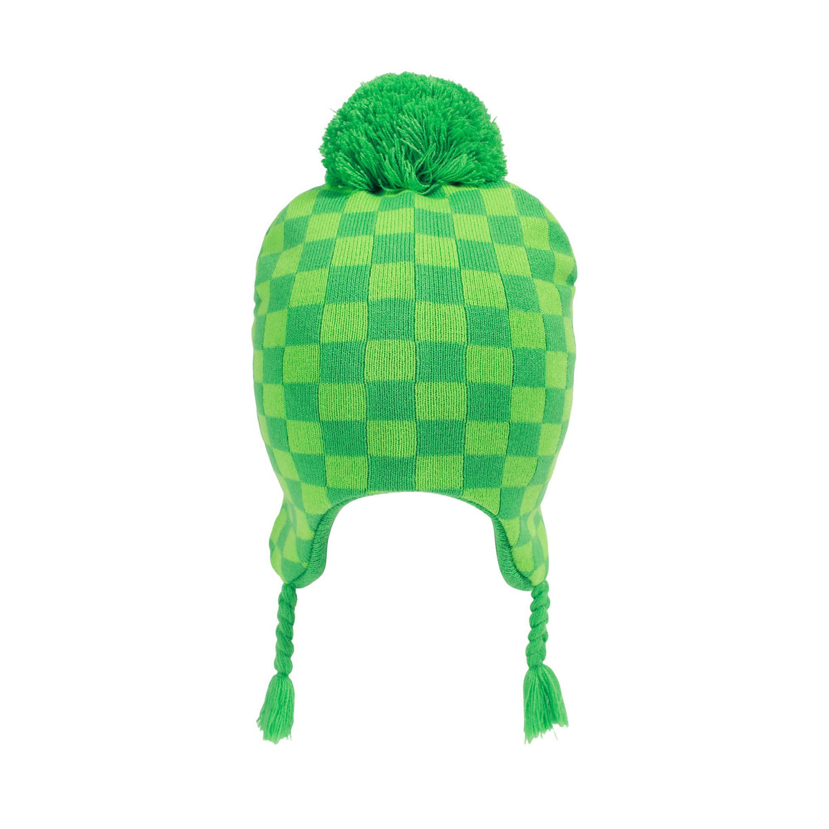 Minecraft Creeper Jacquard Knit Peruvian Hat and Gloves Set for Kids