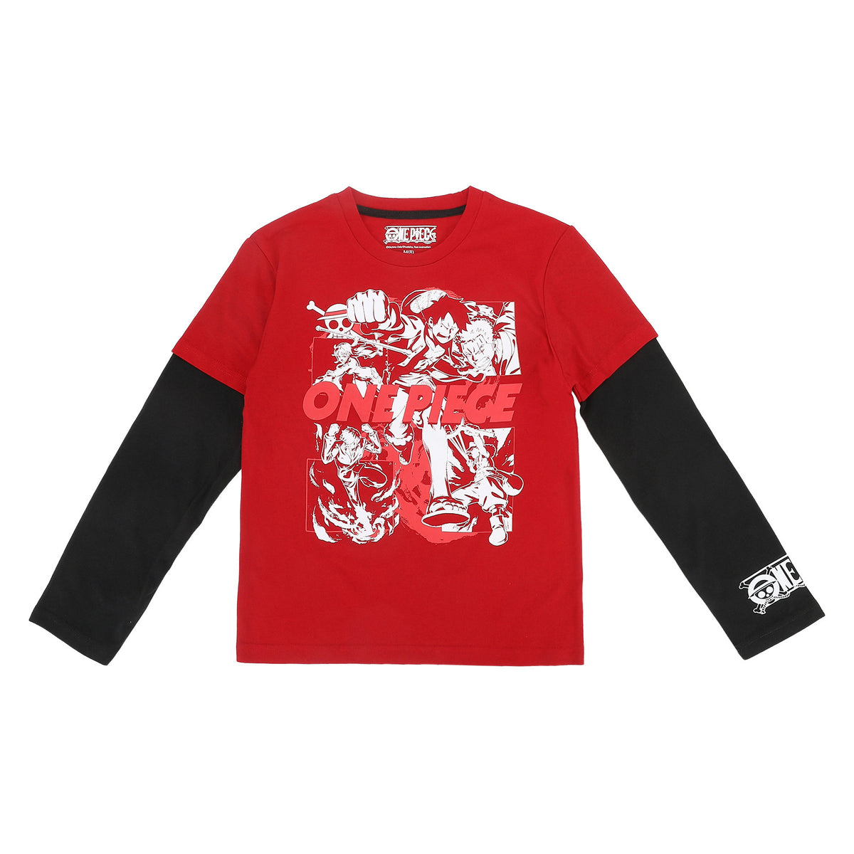 One Piece Luffy 2 Pack Twofer T-Shirt Set for Kids