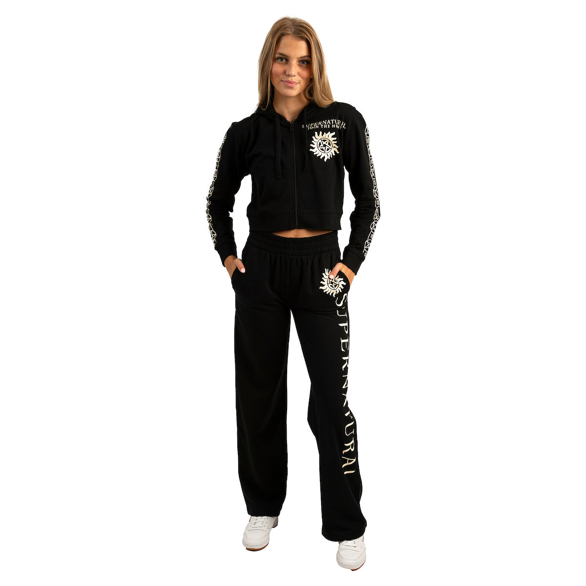 Supernatural Adult Zip Up Hoodie and Jogger Set