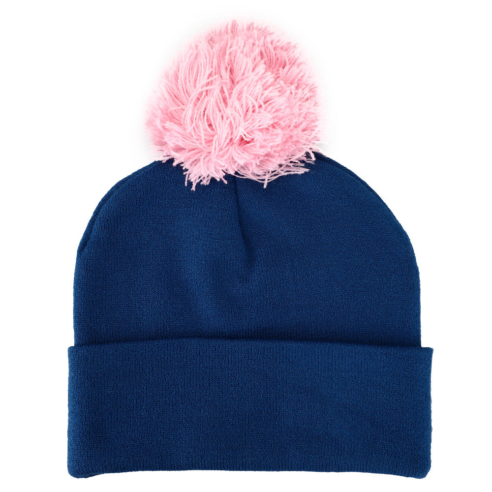 Pokemon Pikachu Kids Navy Knit Cuff Pom Beanie and Glove Set