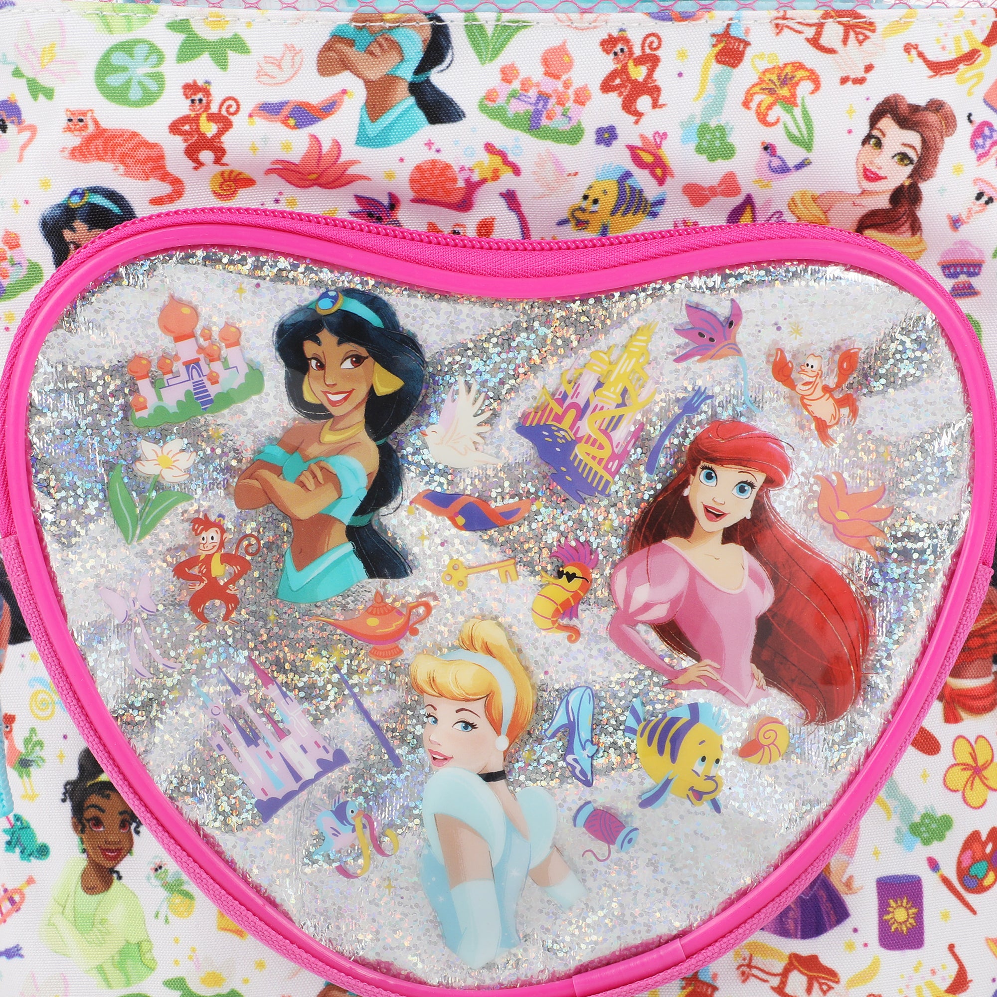 Disney Princess 3-Piece Youth Beach Backpack Set With Water Bottle