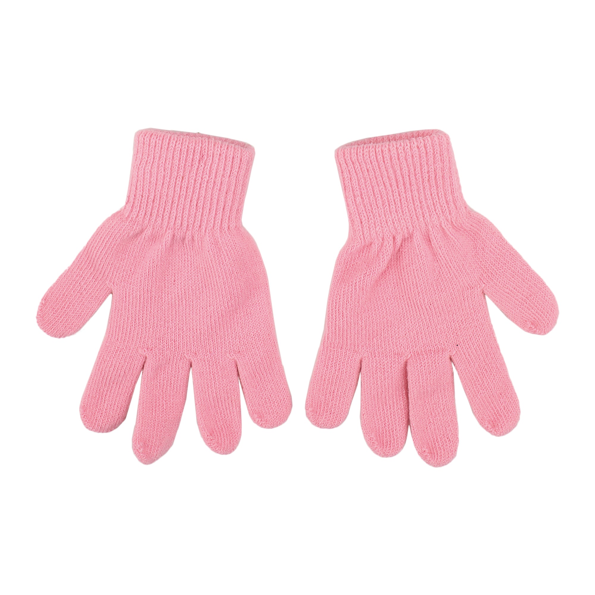 Sparkly Stars 2-Piece Youth Pink Plush Ear Muffs & Gloves Set