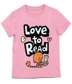 Dog Man Love To Read Ruff Ruff and Dogman Group Shot Girls 3-Pack Crew Neck Short Sleeve T-shirt