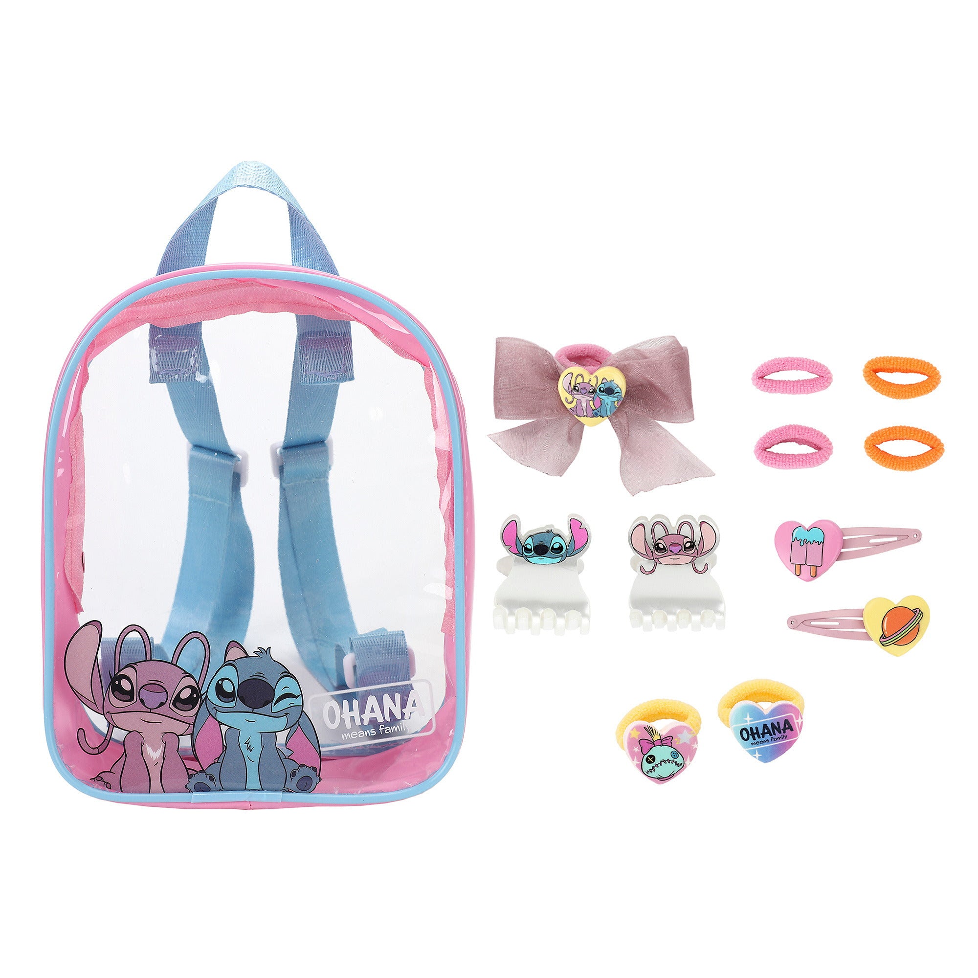Lilo & Stitch Hair Clips Claw Clips Bow Set For Kids Girls