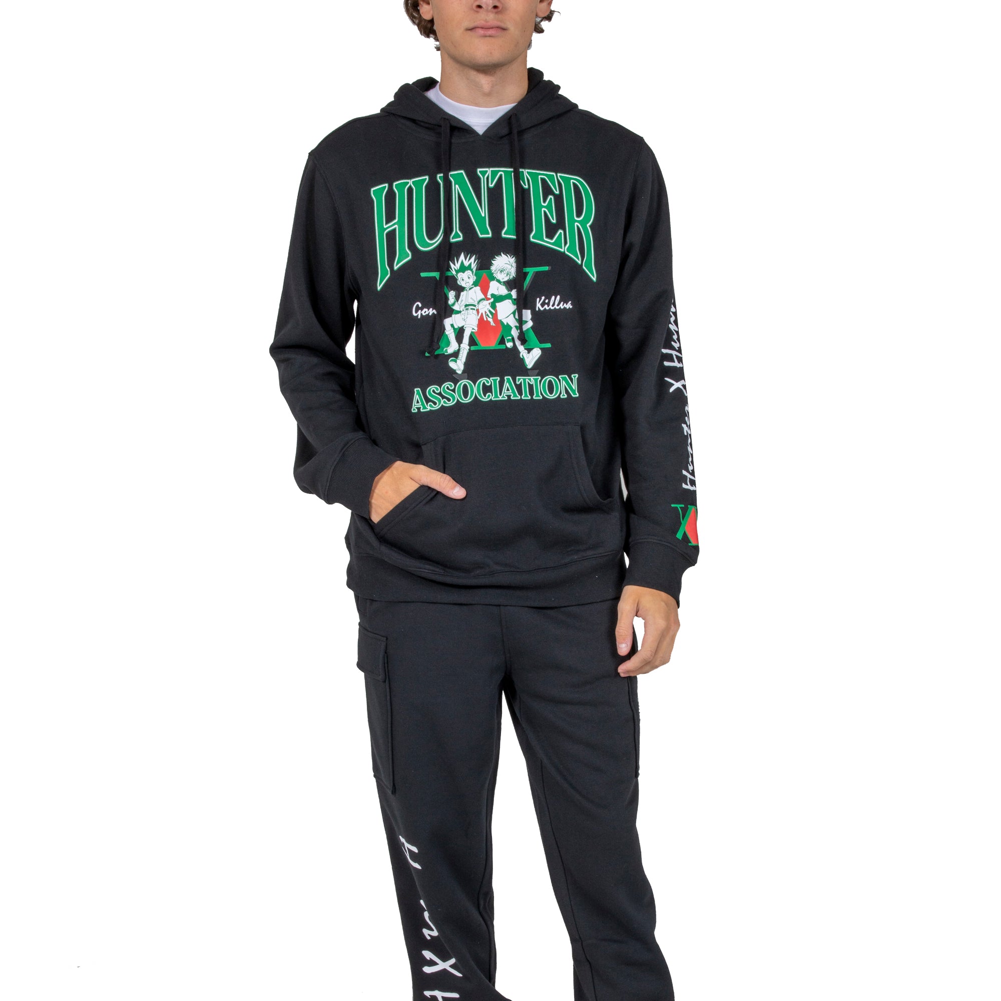 Hunter X Hunter Hunter Association Men's Black Hoodie & Jogger Set