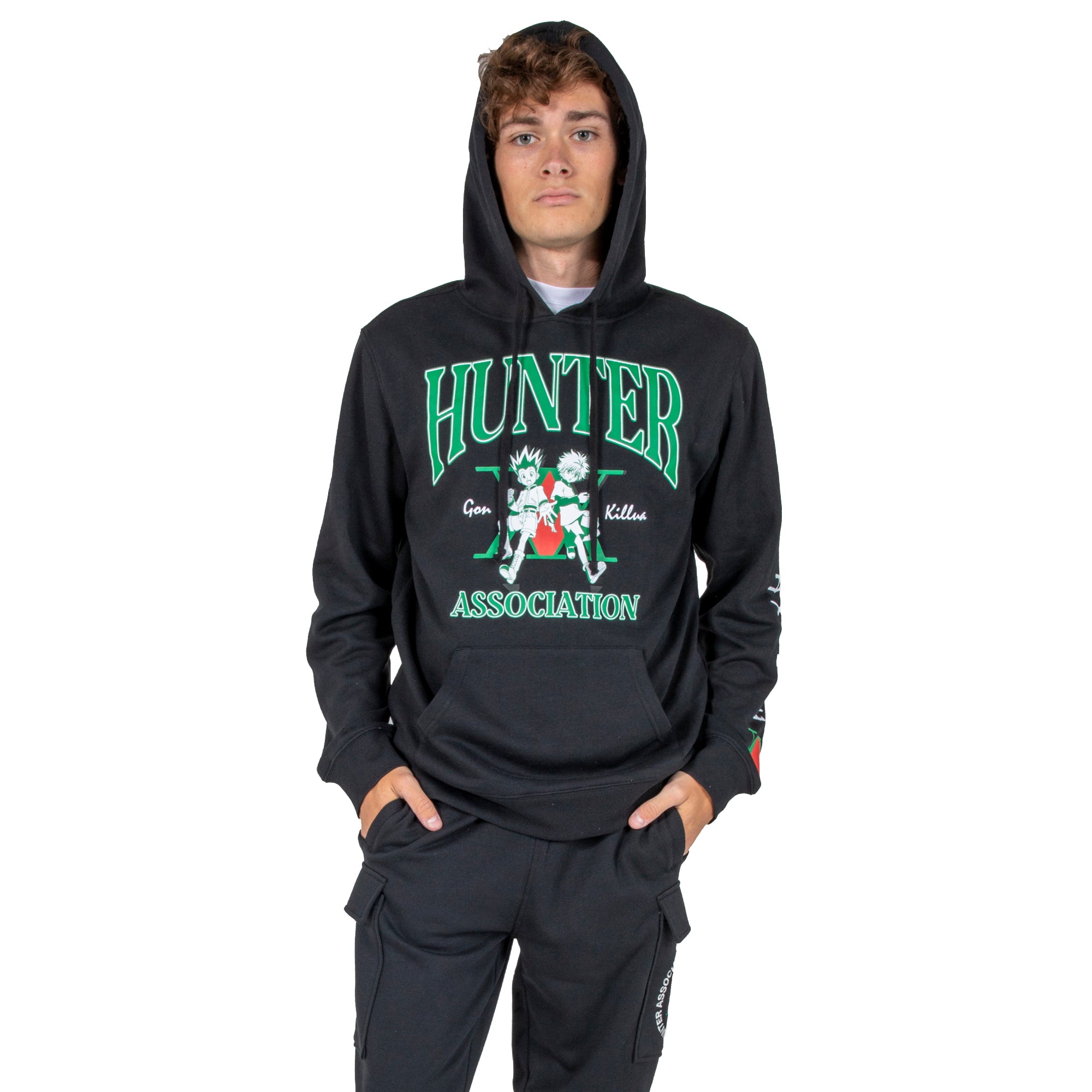 Hunter X Hunter Hunter Association Men's Black Hoodie & Jogger Set
