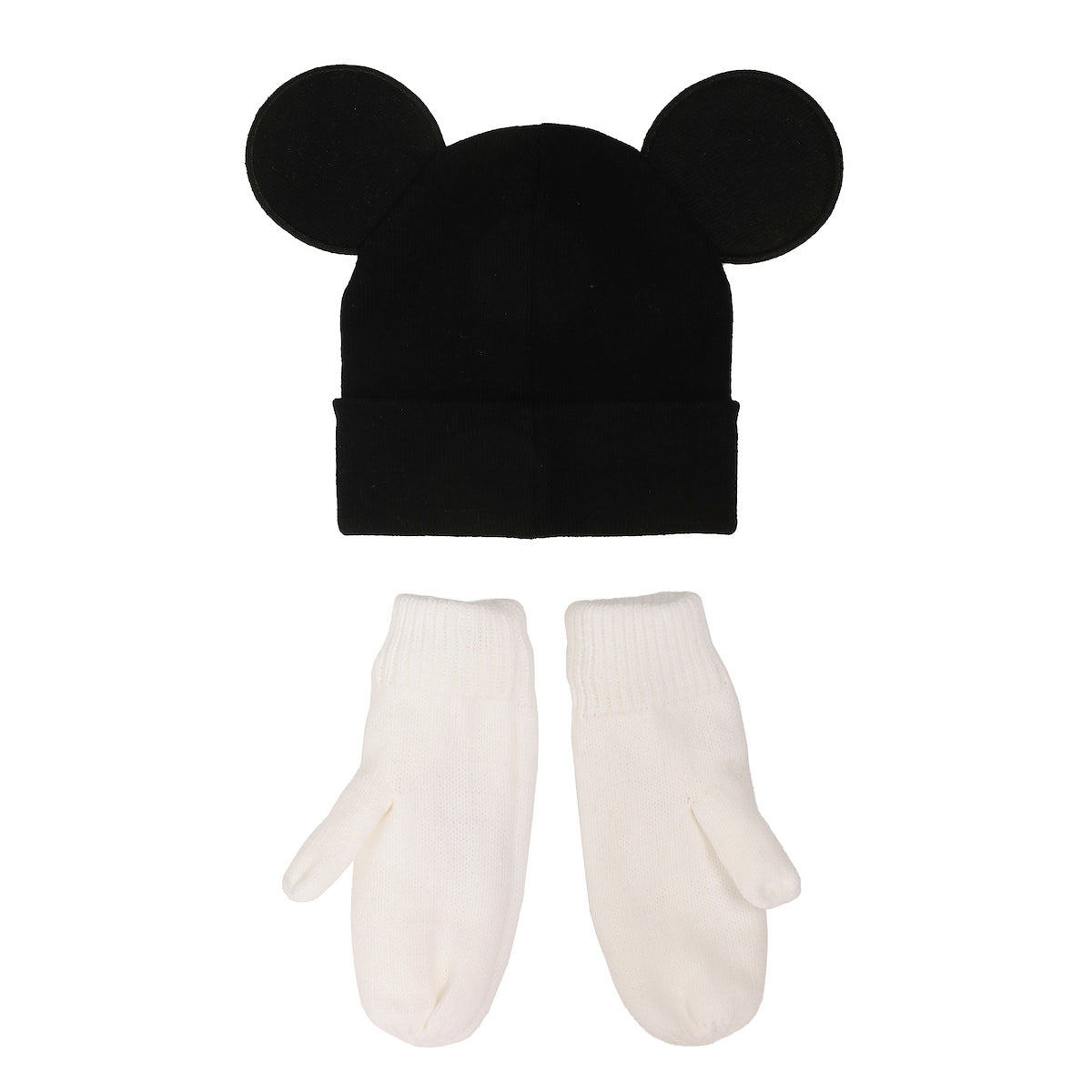 Disney Mickey Mouse Ears 2-Pack Knit Cap & Mittens Set