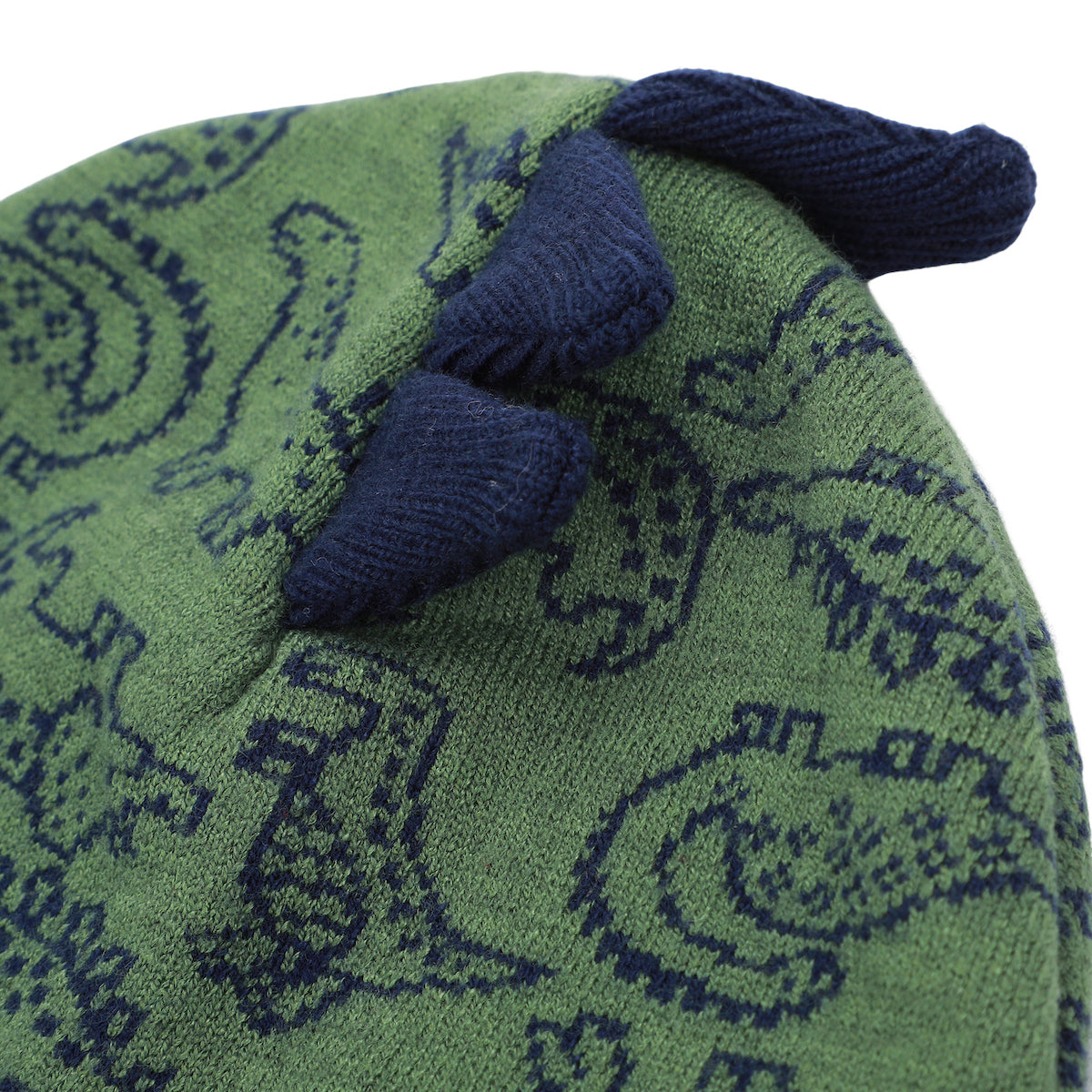 Little Me Dinosaur Pattern Infant/Toddler Peruvian-Style Cap and Mittens Set