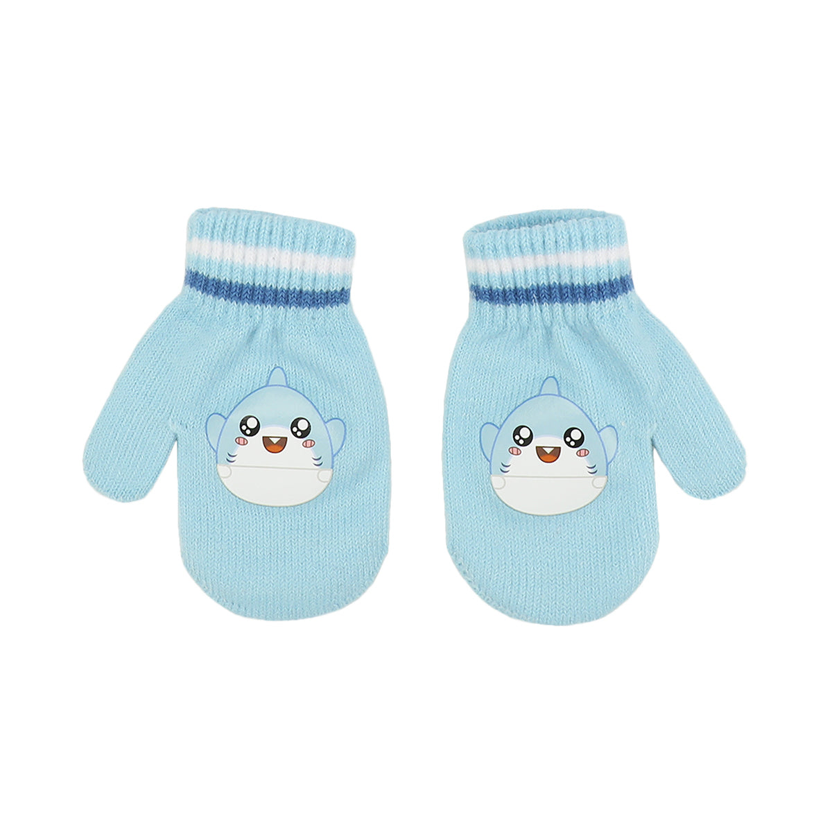 LankyBox Baby Sharky Toddler 2-Piece Pilot Hat & Magic Mittens Set