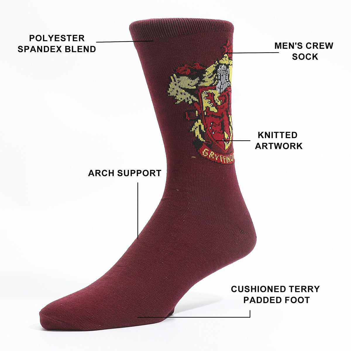 Harry Potter Gryffindor Stainless Steel Mug and Socks Combo
