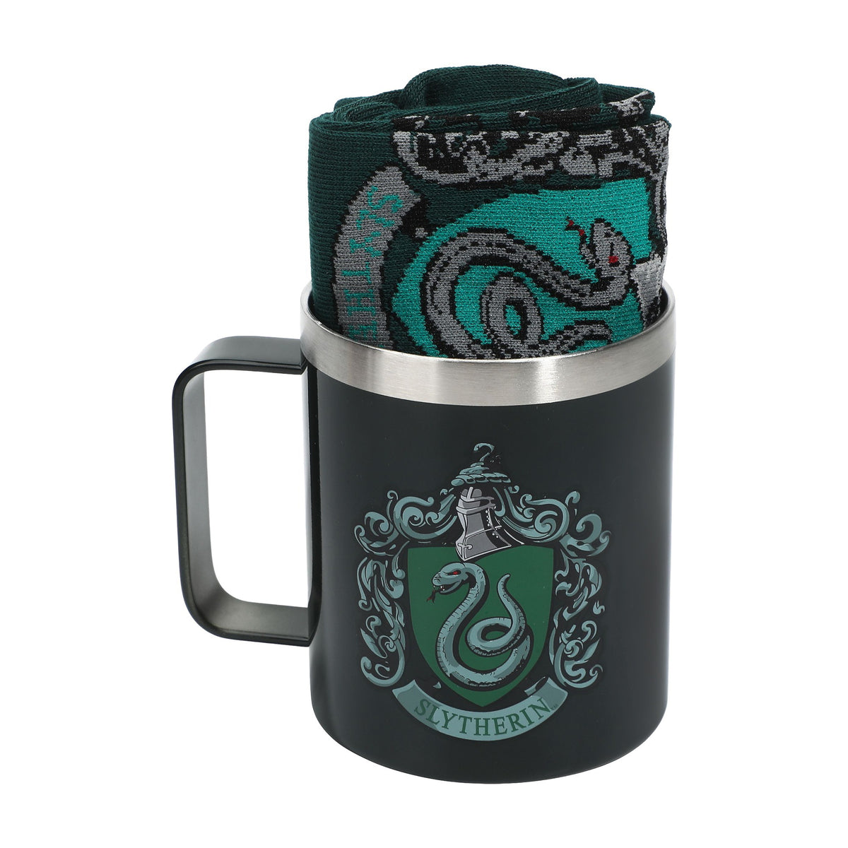 Harry Potter Slytherin Stainless Steel Mug and Socks Combo
