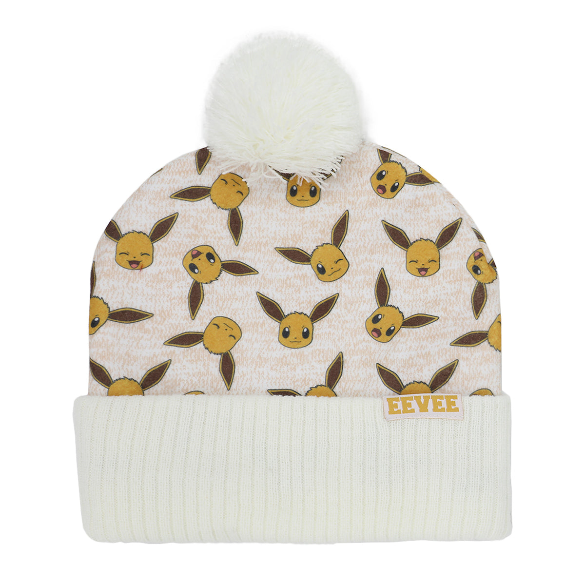 Pokemon Eevee Character Youth Cuffed Beanie and Gloves Set