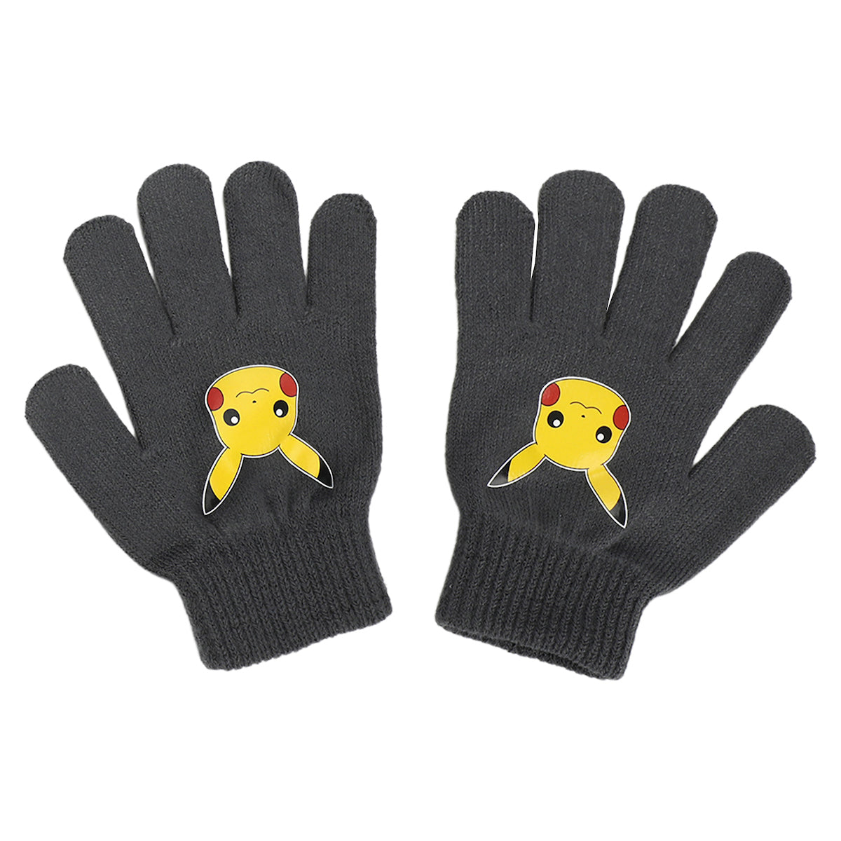 Pokemon Character Collage Youth Cuffed Beanie and Gloves Set