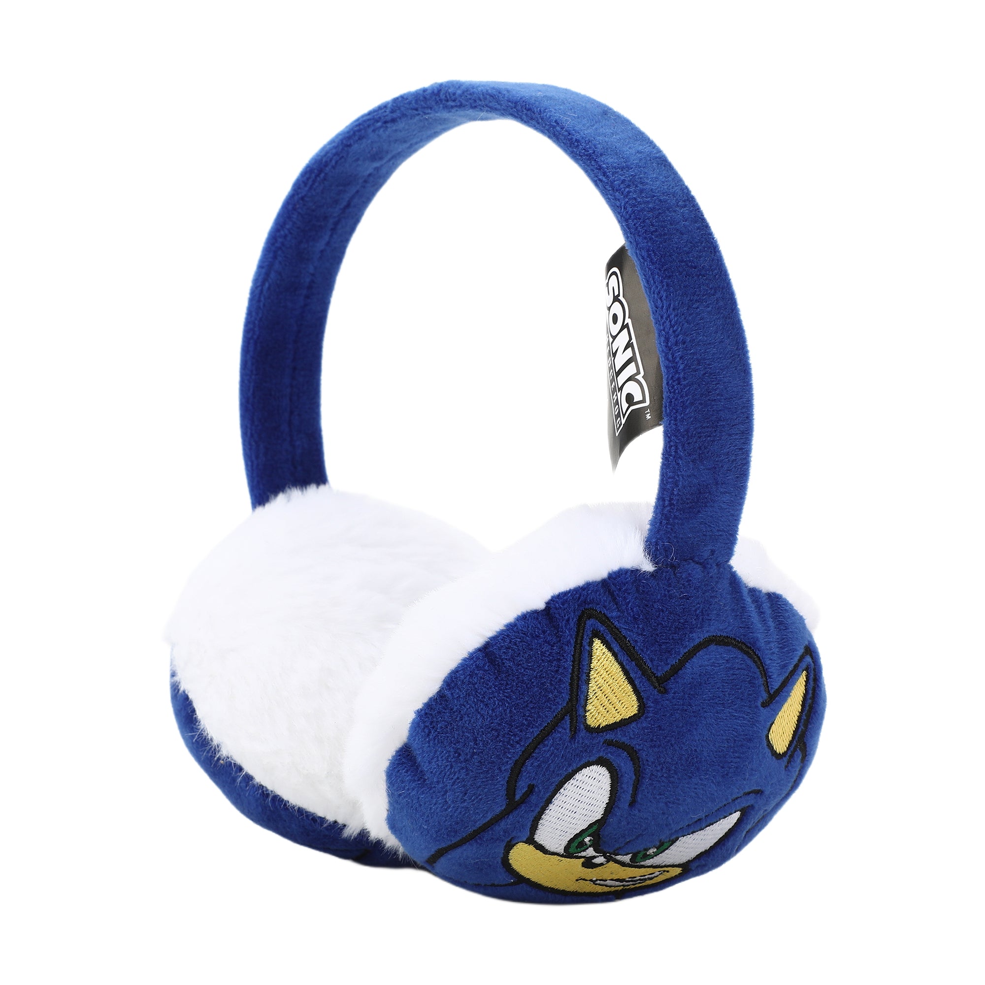 Sonic The Hedgehog Embroidered Sonic Face 2-Piece Youth Earmuffs & Magic Gloves Set