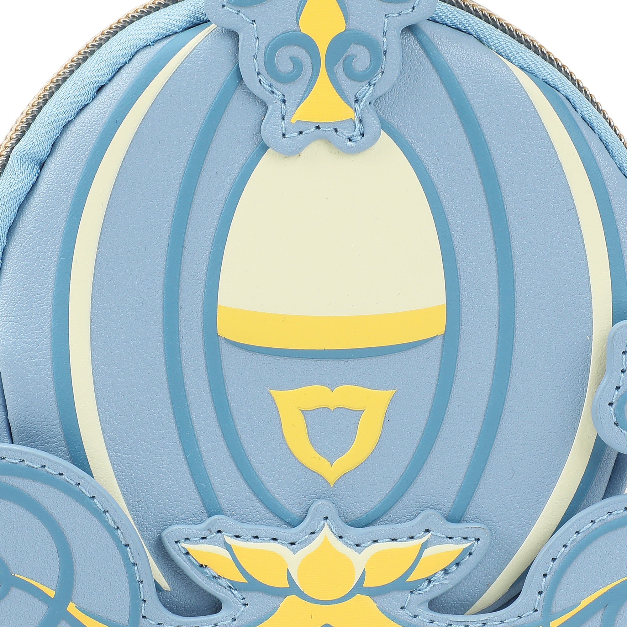 Disney Cinderella Enchanted Carriage Blue 5" Coin Pouch Wristlet Wallets