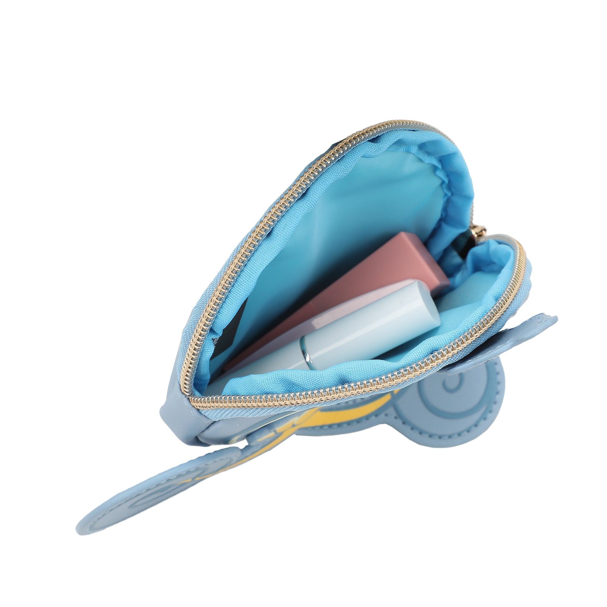 Disney Cinderella Enchanted Carriage Blue 5" Coin Pouch Wristlet Wallets