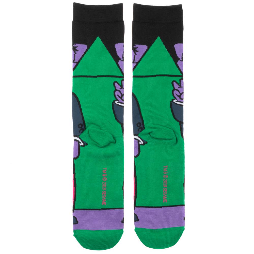 Sesame Street Count Von Count 360 Casual Character Crew Socks for Men