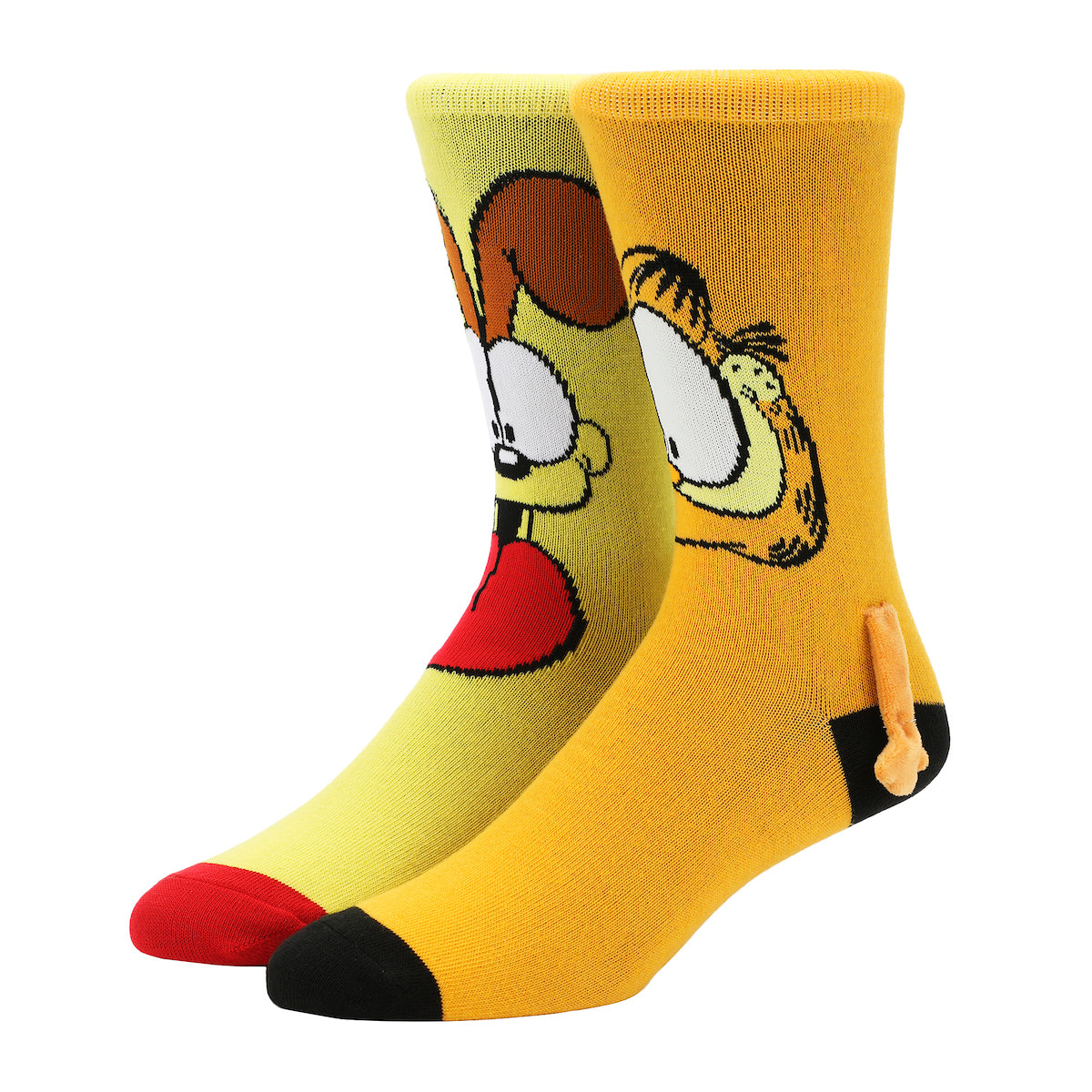 Garfield & Odie Women's Crew Magnetic Hand Holding Socks