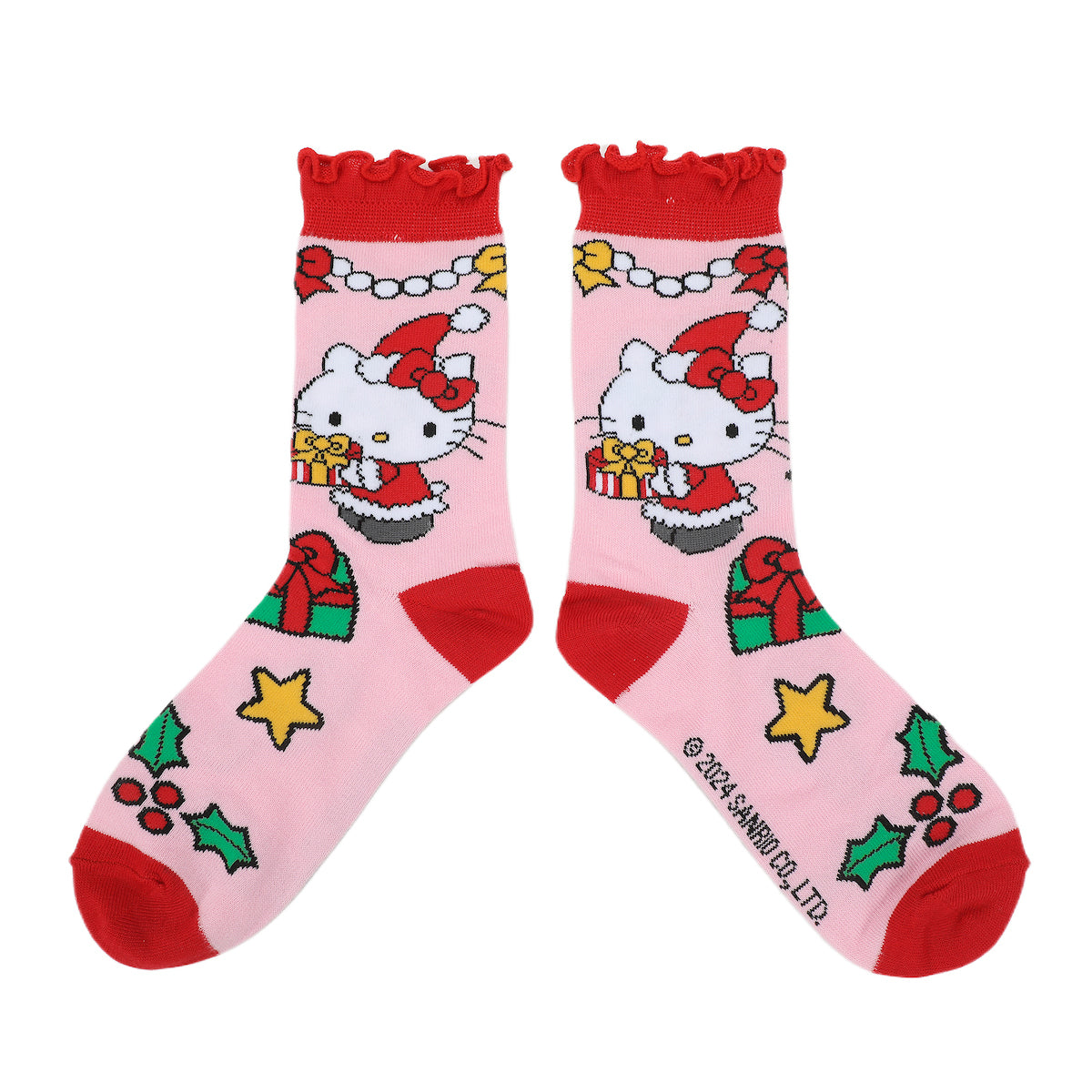 Hello Kitty Holiday Icons Women's 3-Pair Crew Socks Box Set
