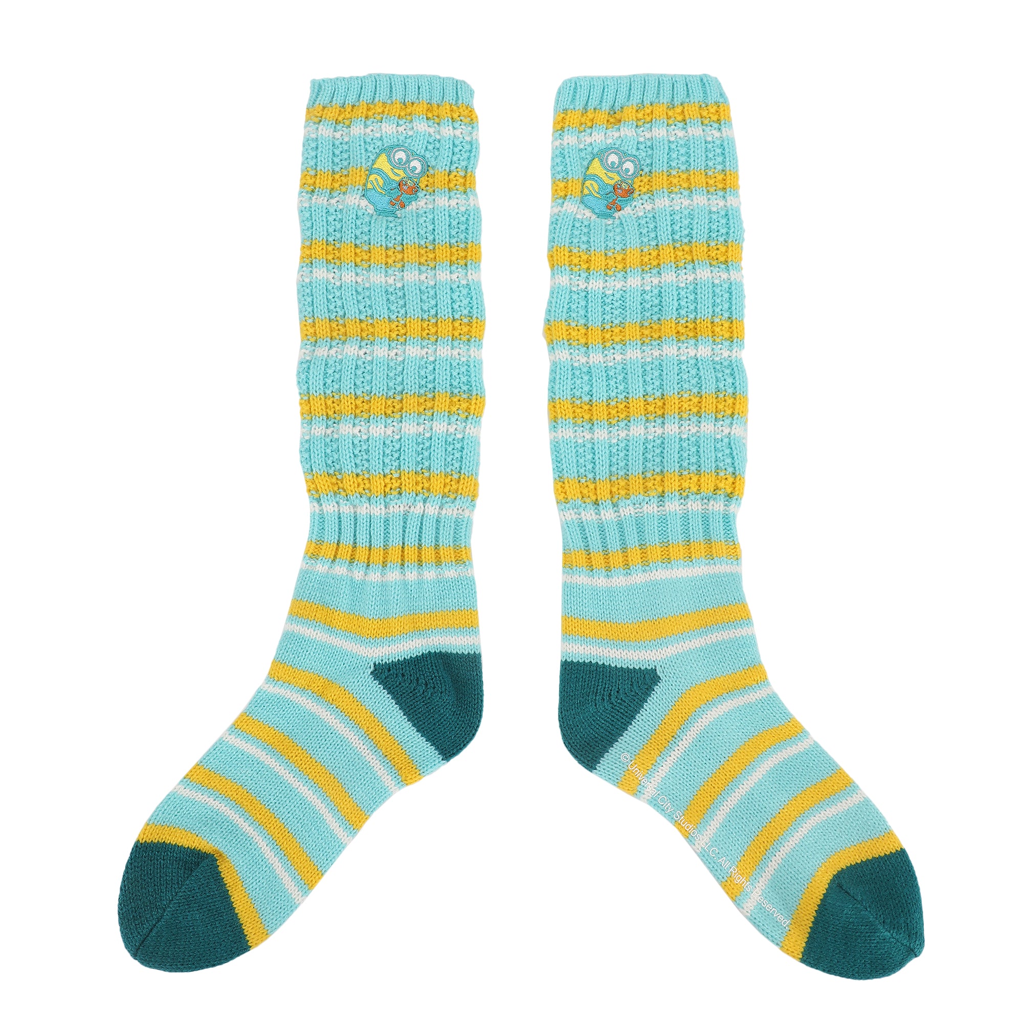 Minions Embroidered Minions Women's Slouch Crew Socks