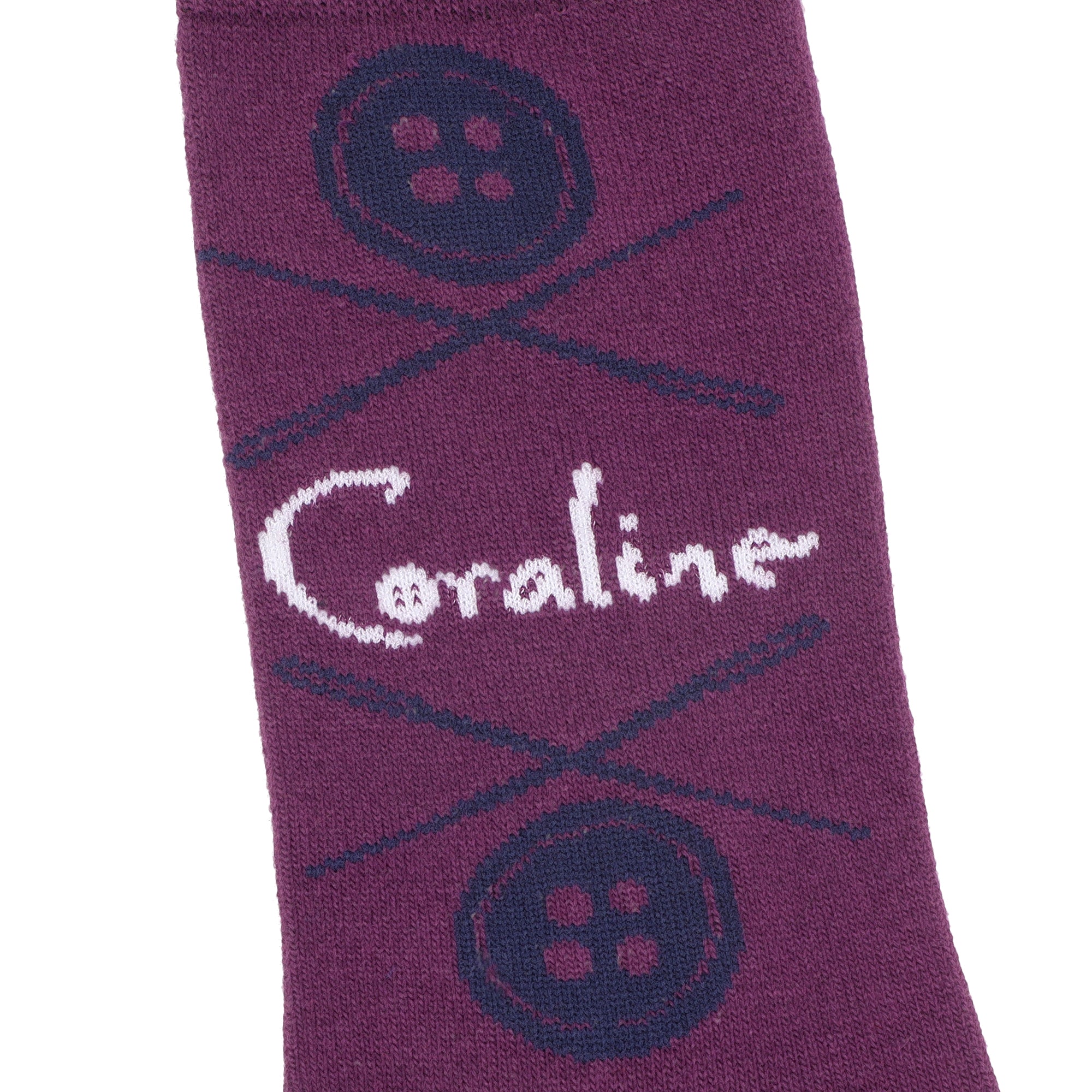 Coraline Mixed Icons Womens Casual Crew Socks 5 Pack