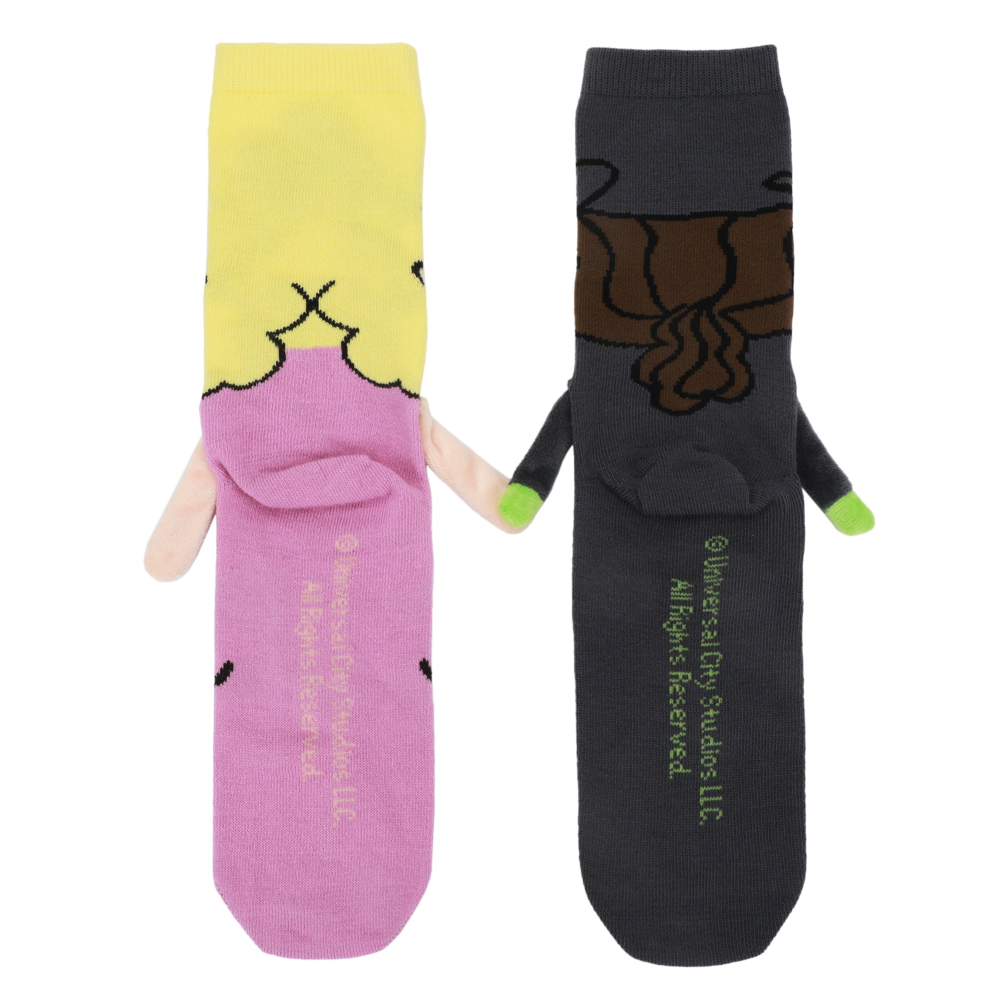 Wicked Part 1 Elphaba & Glinda Women's Casual Crew Socks