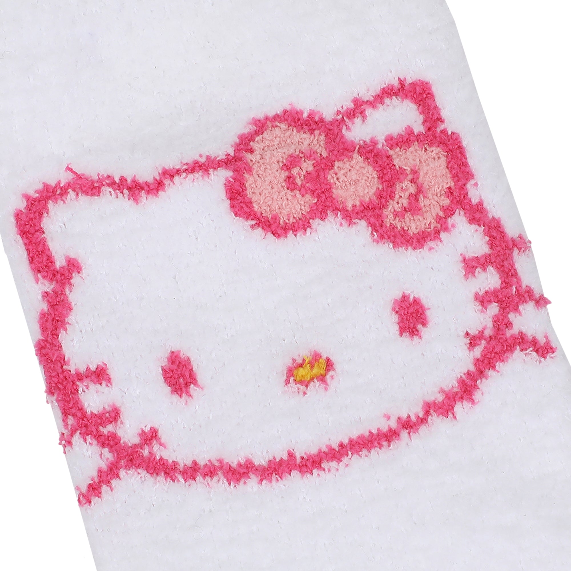 Hello Kitty Logo Print Women's Chenille Cozy Crew Socks