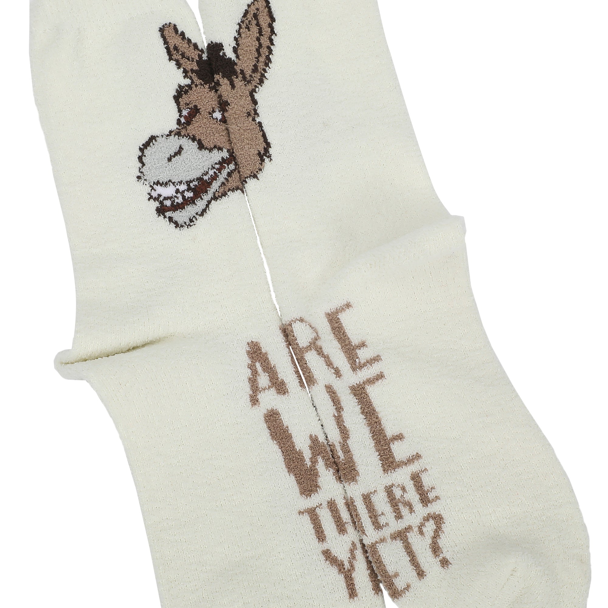 Shrek Shrek And Donkey Womens Chenille Cozy Crew Socks