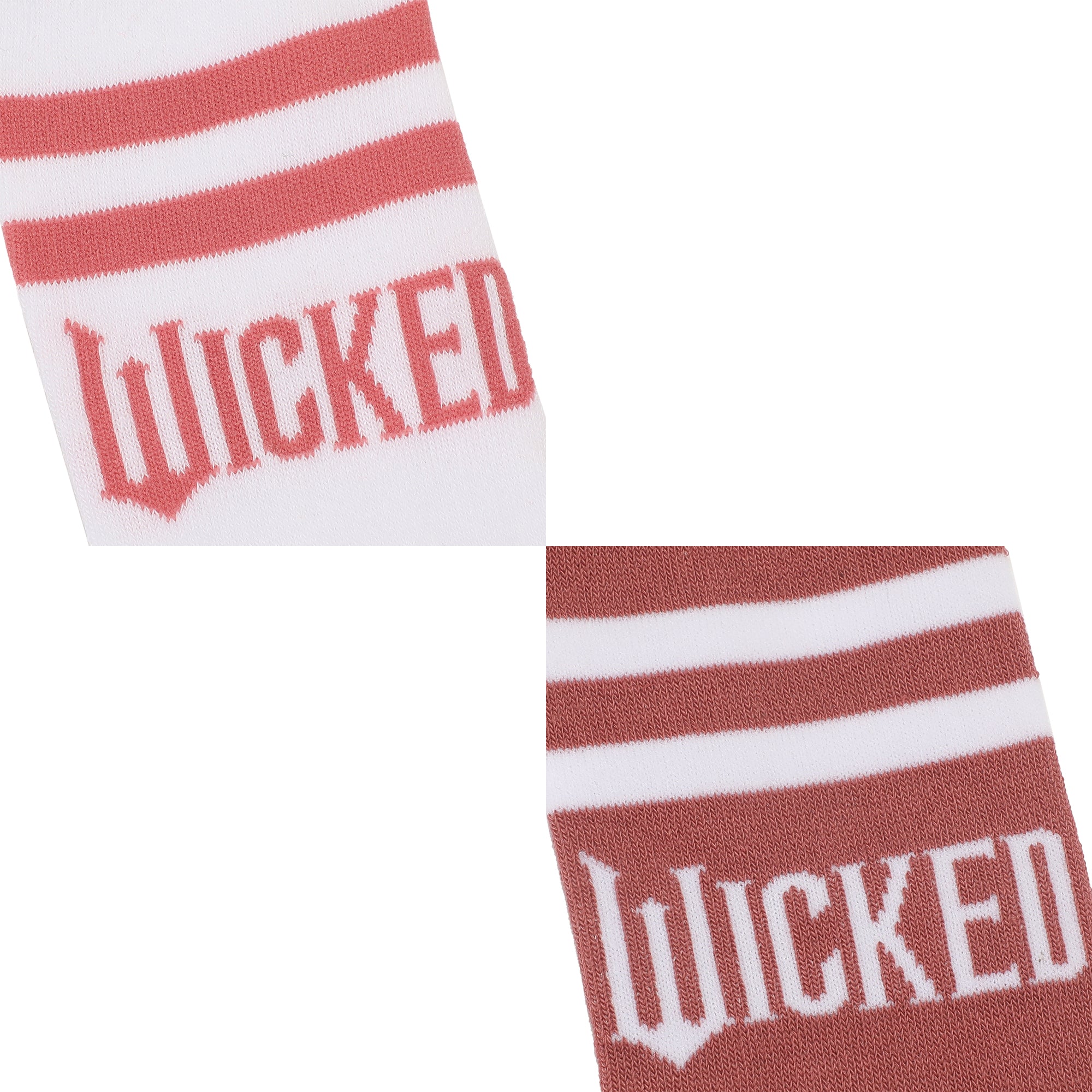 Wicked Part 2 Text Logo Women’s 5-Pair Pack Casual Crew Socks