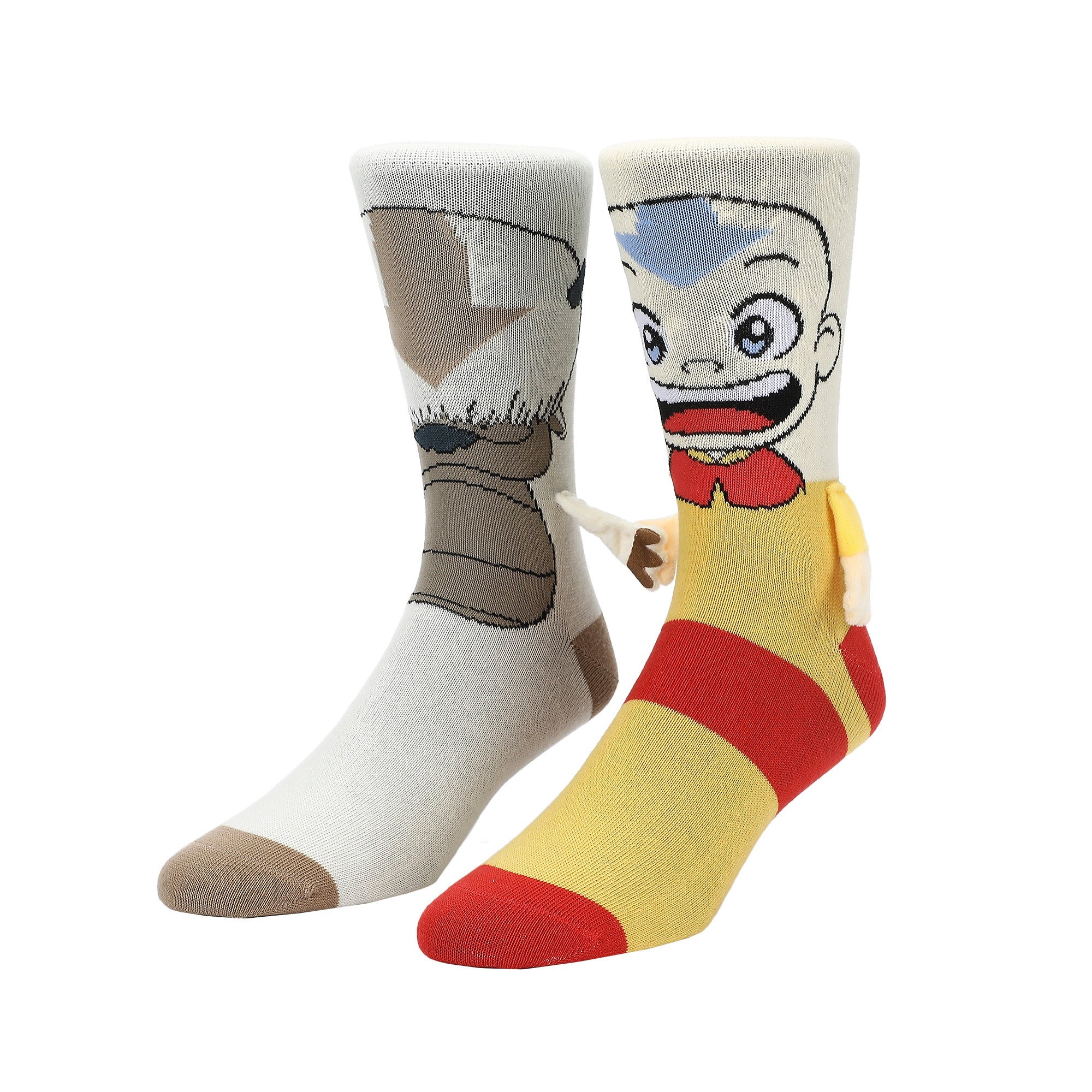 Avatar: The Last Airbender Aang & Appa Women’s Crew Socks With Magnetic Holding Hands