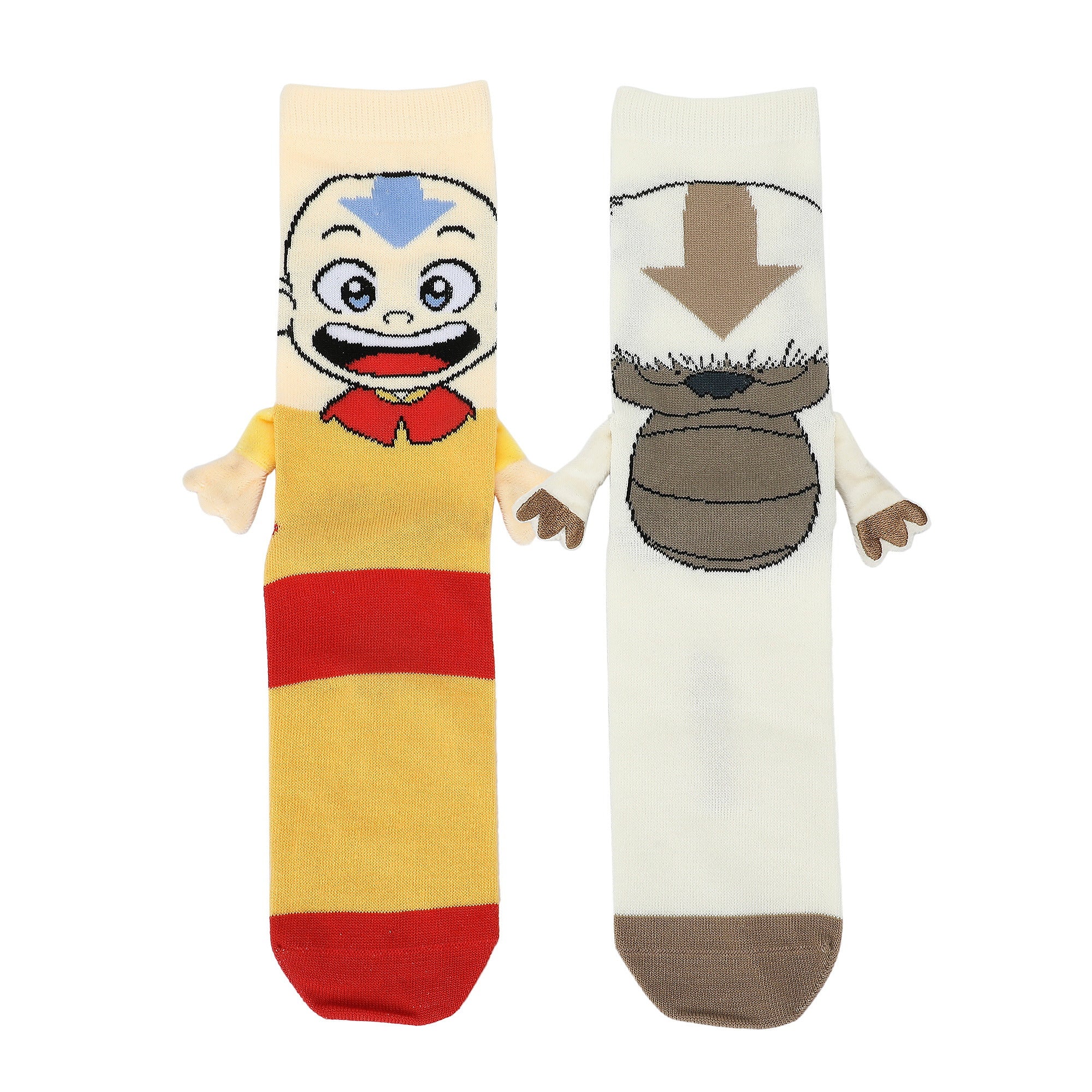 Avatar: The Last Airbender Aang & Appa Women’s Crew Socks With Magnetic Holding Hands