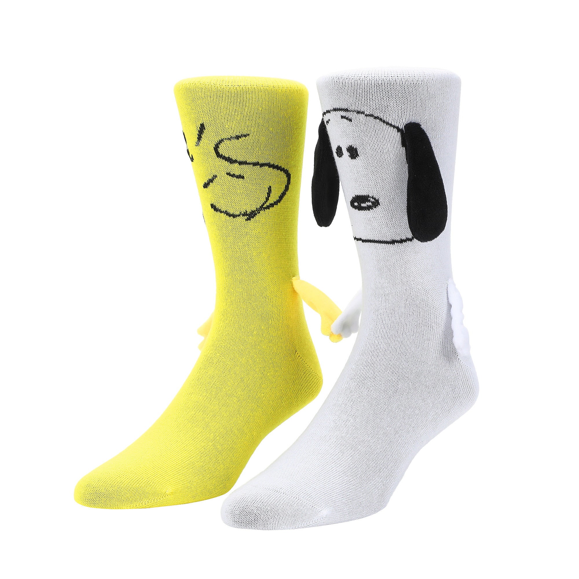 Peanuts Woodstock & Snoopy Women’s Crew Socks With Magnetic Holding Hands