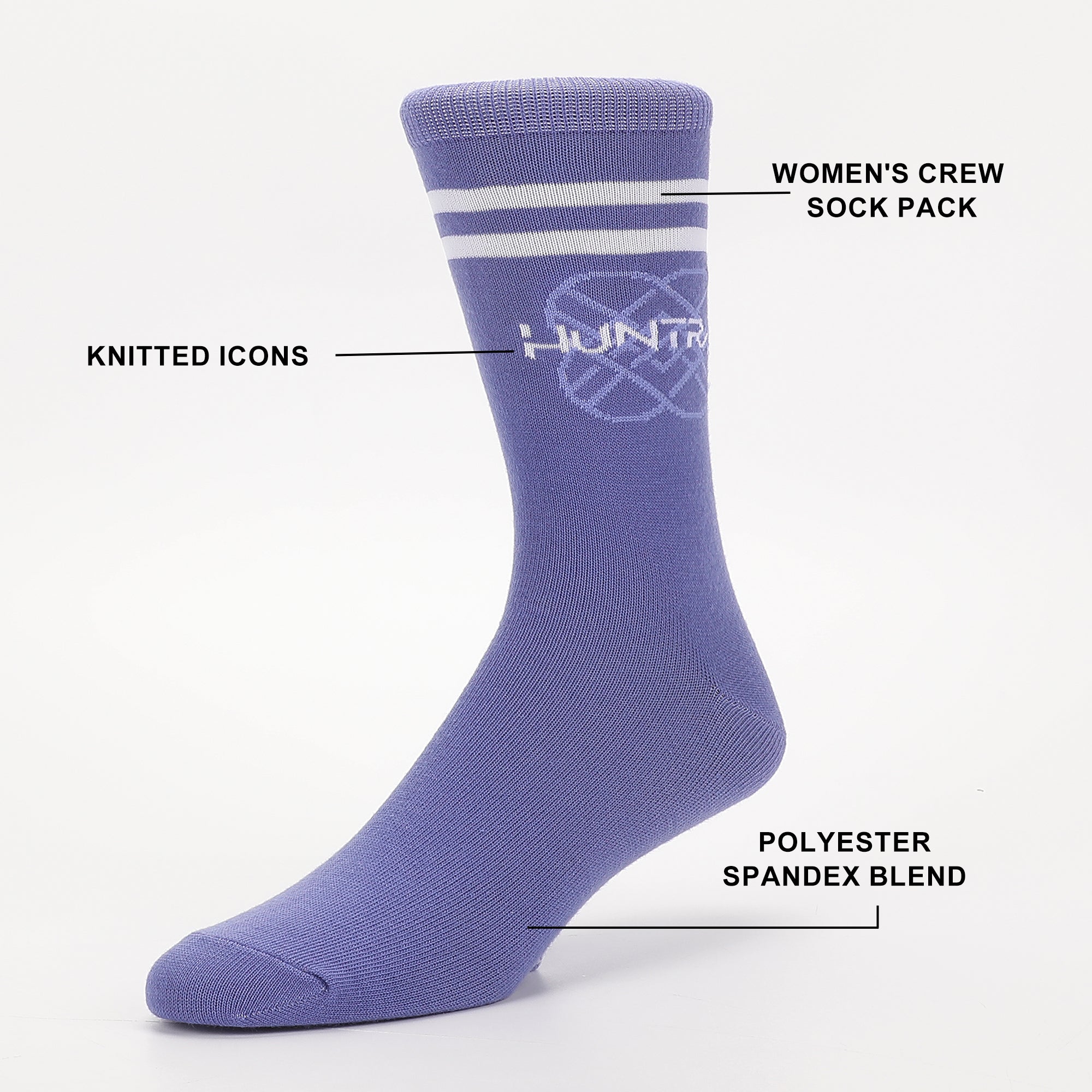 KPop Demon Hunters Song Logos 5-Pair Pack Casual Crew Socks