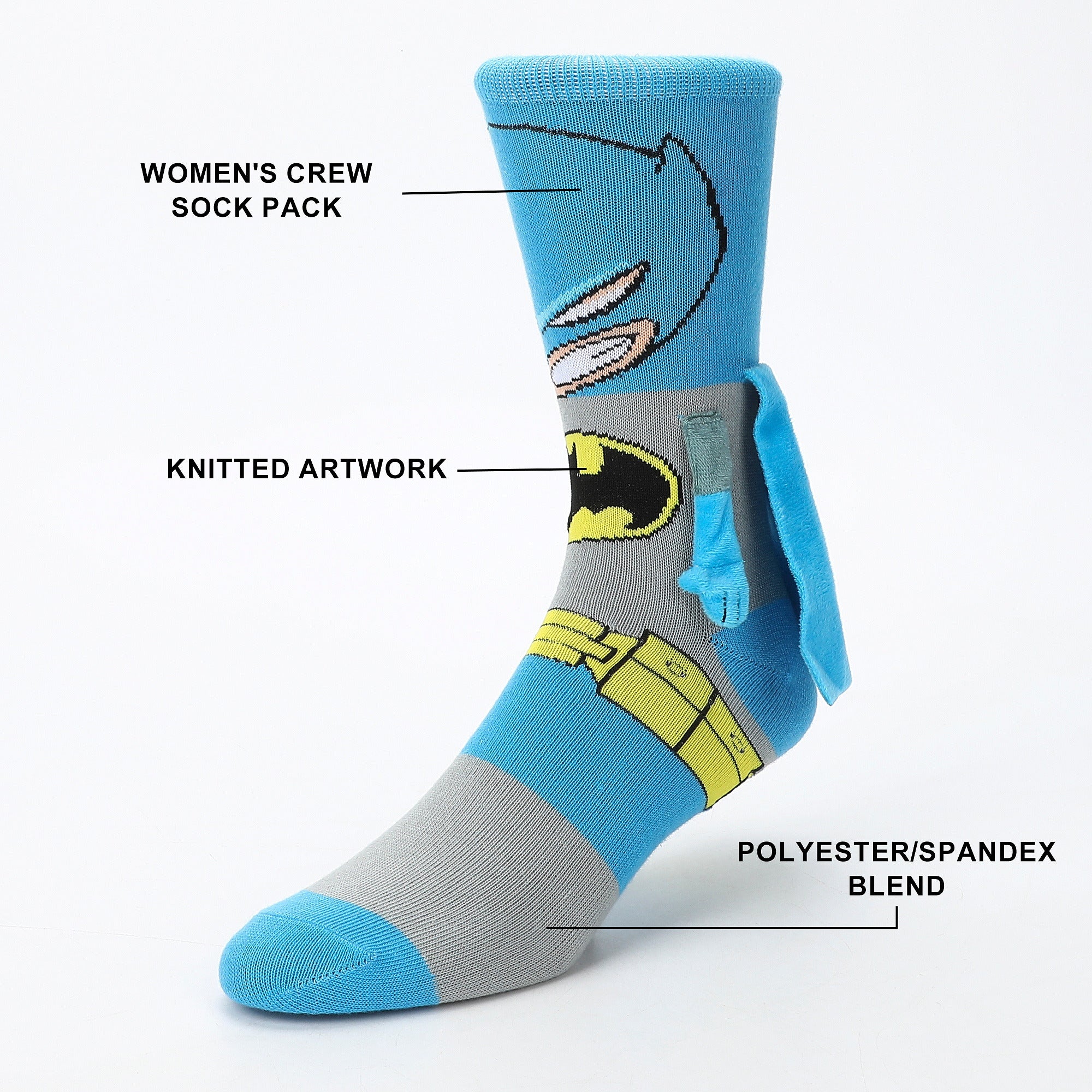 Batman And Robin Besties Crew Socks For Women