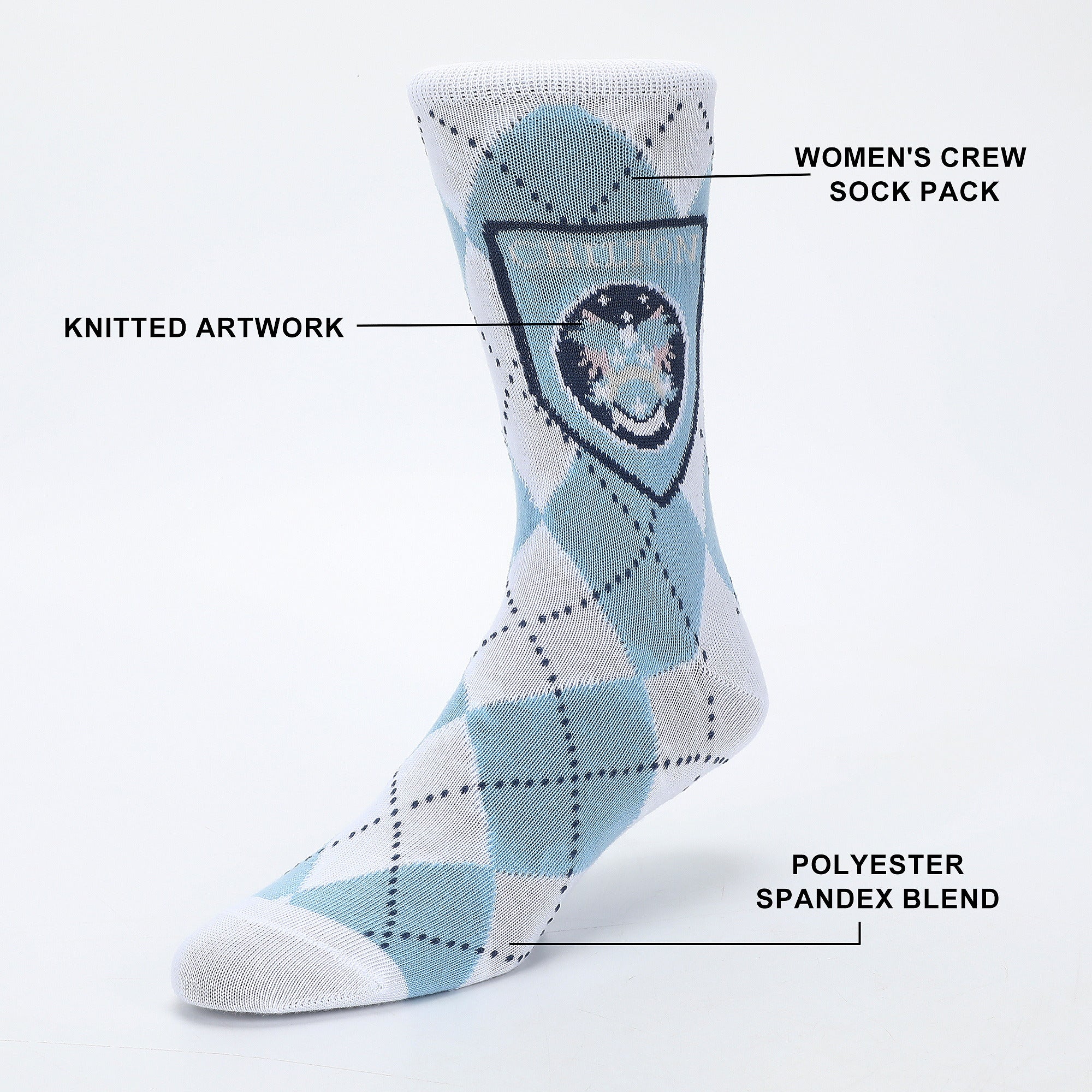 Gilmore Girls Stars Hollow Logos Women’s 5-Pair Pack Crew Socks