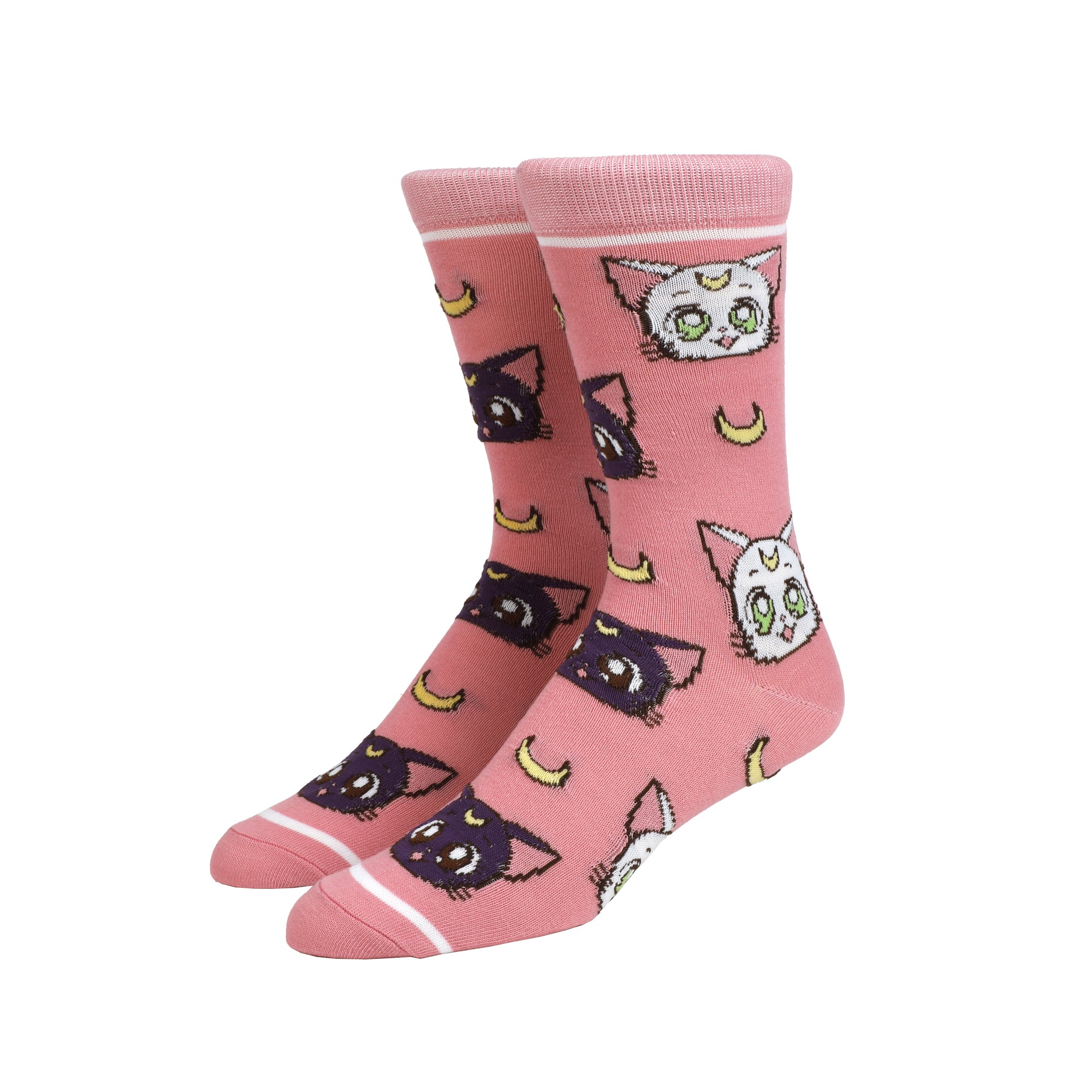Sailor Moon Crystal Luna & Artemis Men's Crew Socks