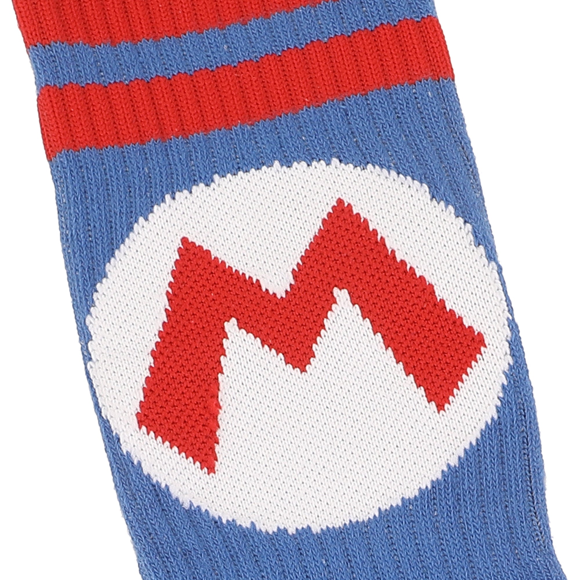 Super Mario Bros Mushroom Kingdom Mens Athletic Crew Socks