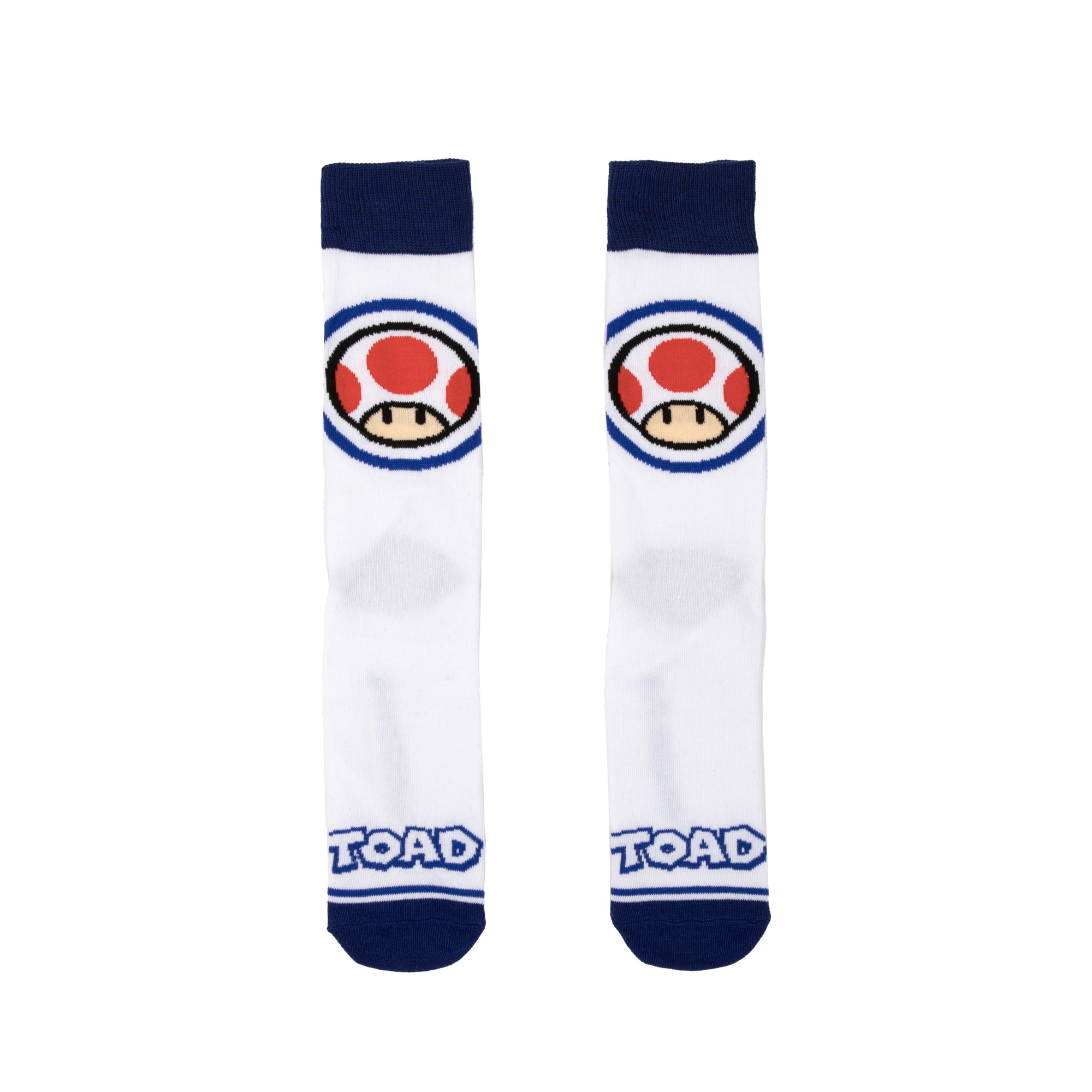 Super Mario Bros Colorblock Character Designs Adult 5-Pair Casual Crew Socks-OSFA