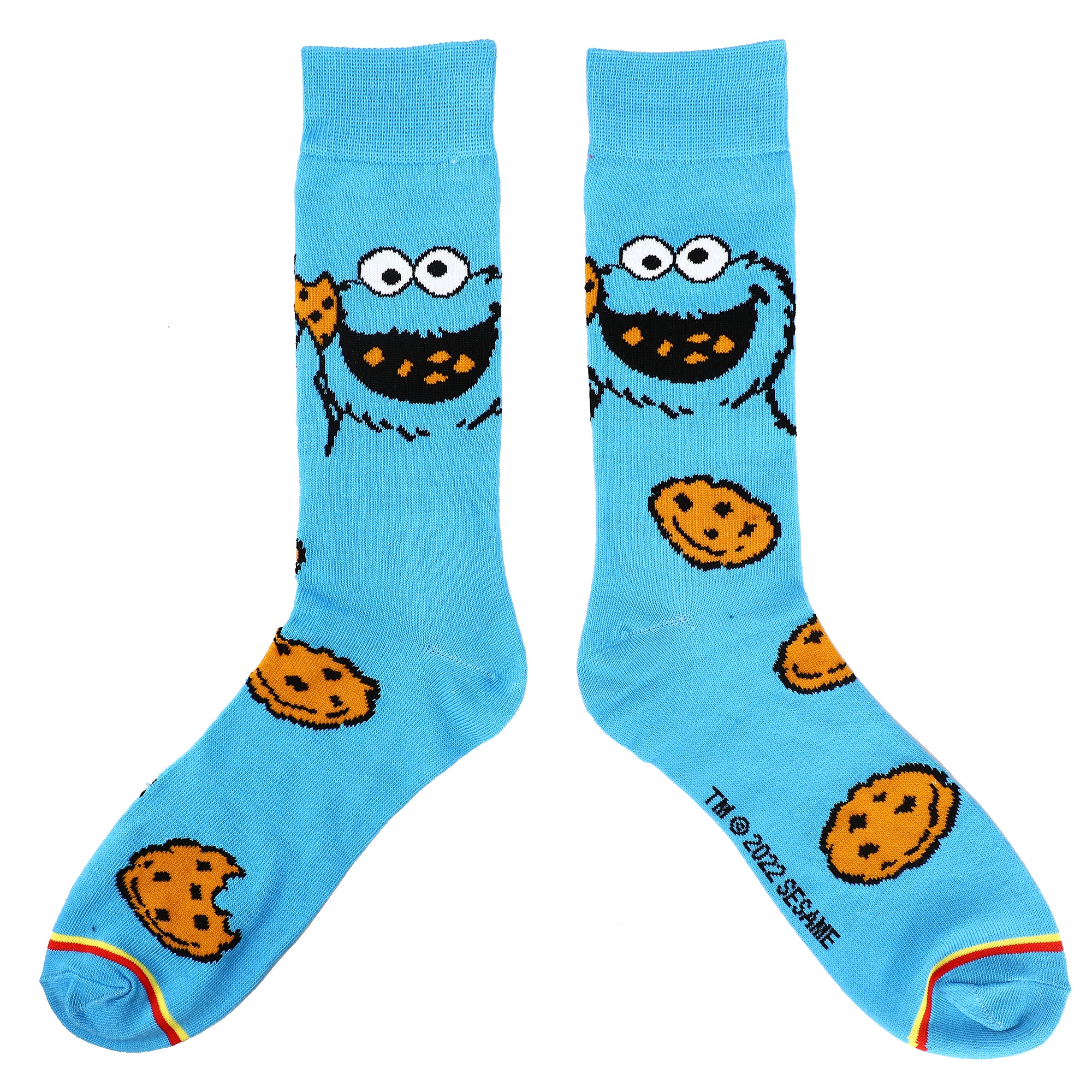 Sesame Street Muppet Characters Casual Crew Socks for Men 5-Pack