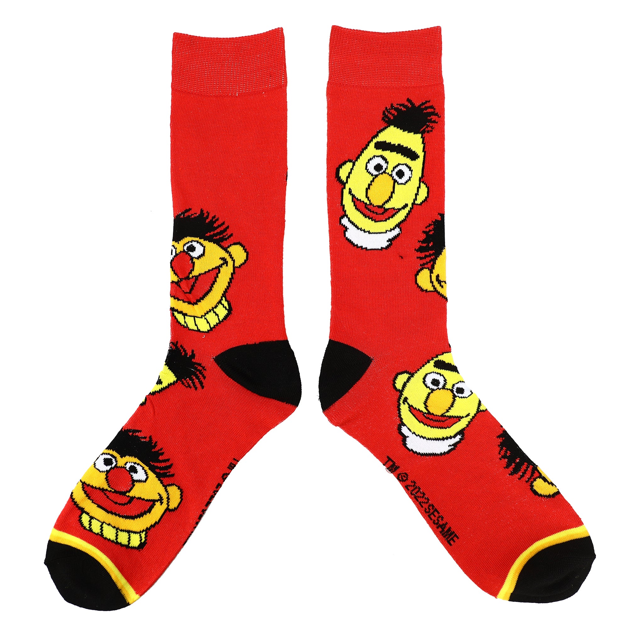 Sesame Street Muppet Characters Casual Crew Socks for Men 5-Pack