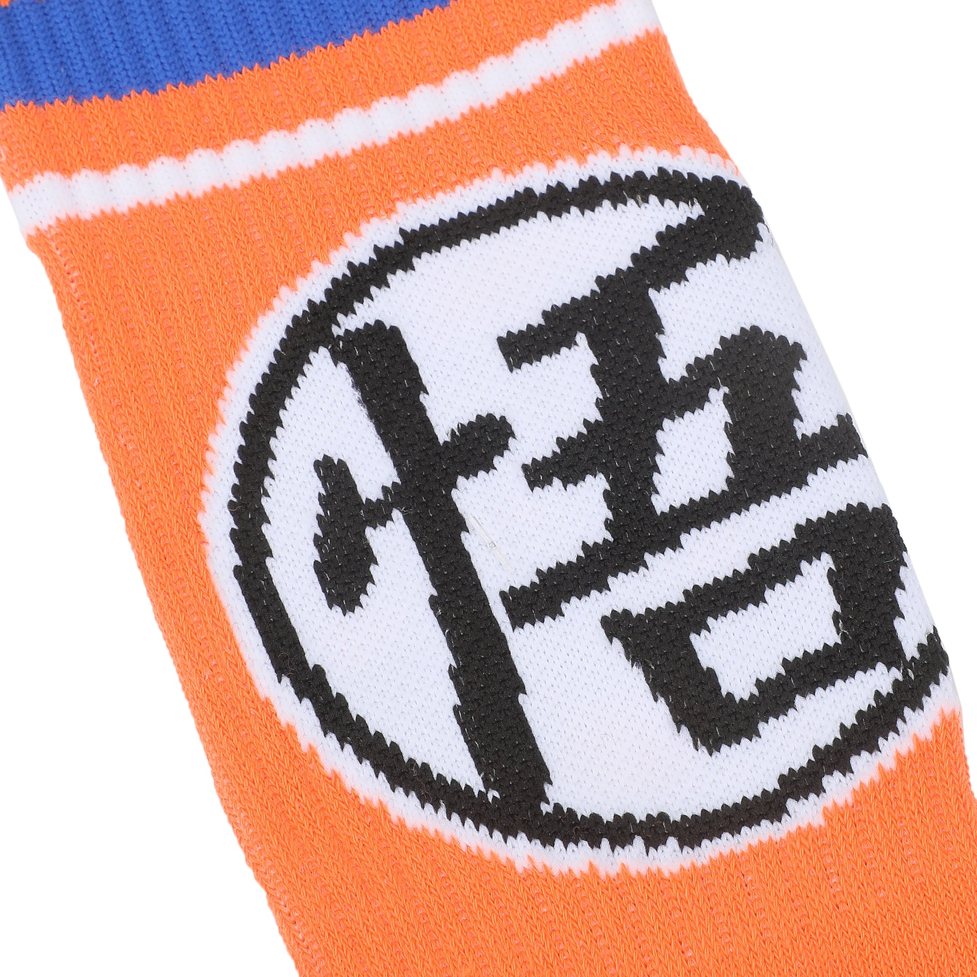 Dragon Ball Super Kanji Men's Orange Athletic Crew Socks