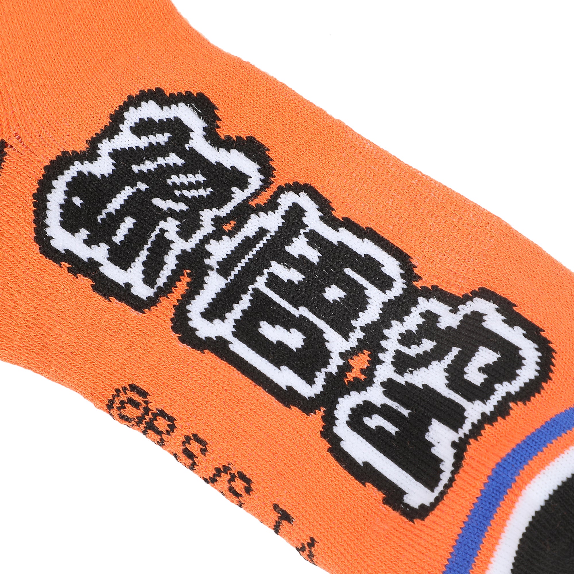 Dragon Ball Super Kanji Men's Orange Athletic Crew Socks