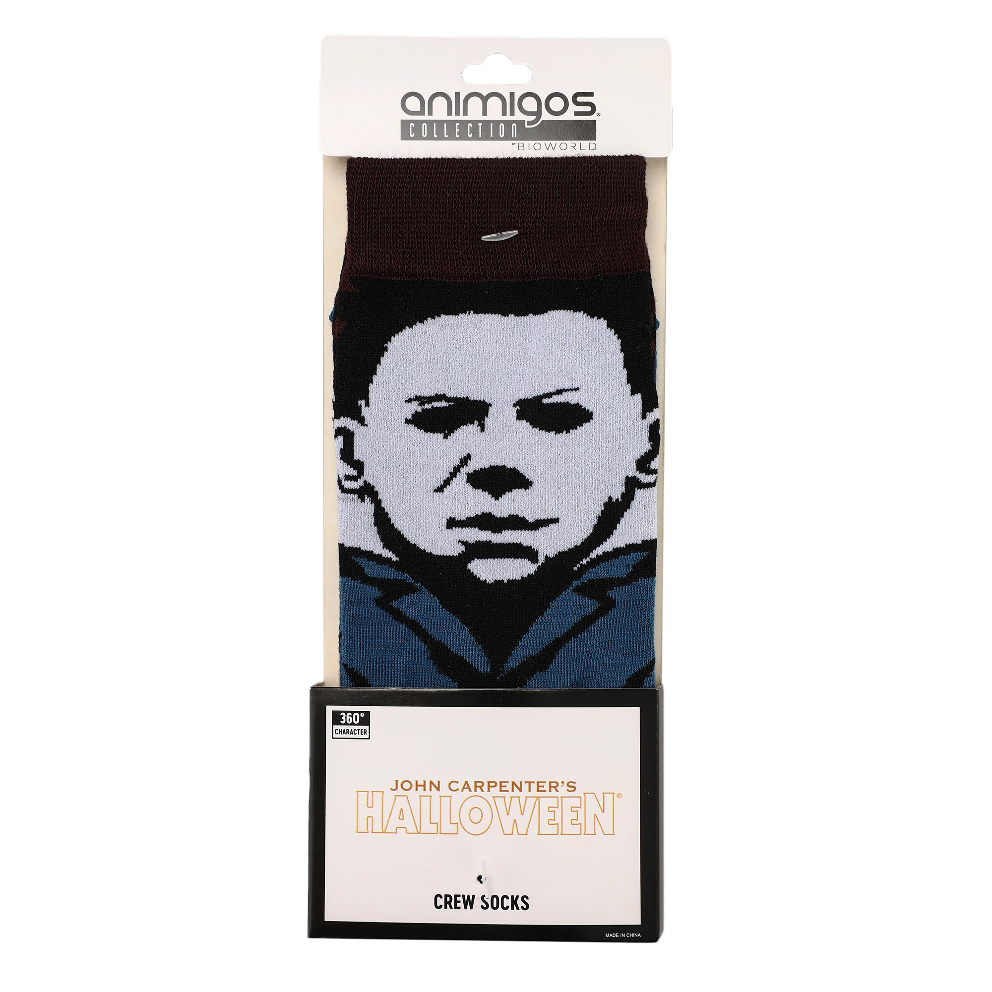 John Carpenter's Halloween Michael Myers 360 Character Men's Casual Crew Socks