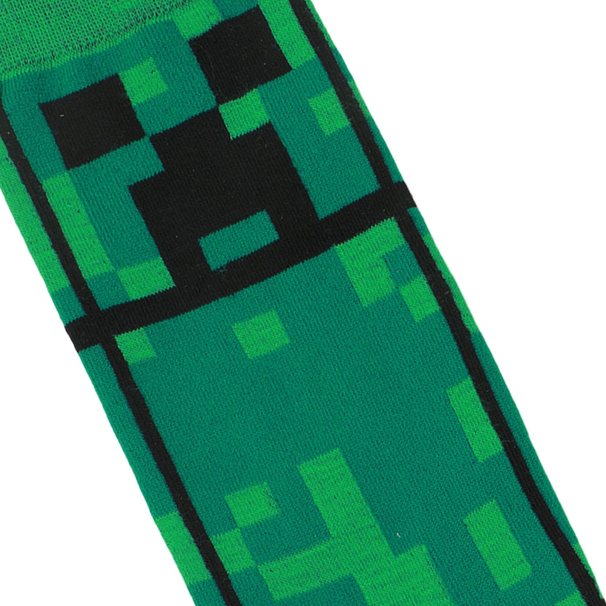 Minecraft Creepers Adult Green Casual Crew Socks-OSFA