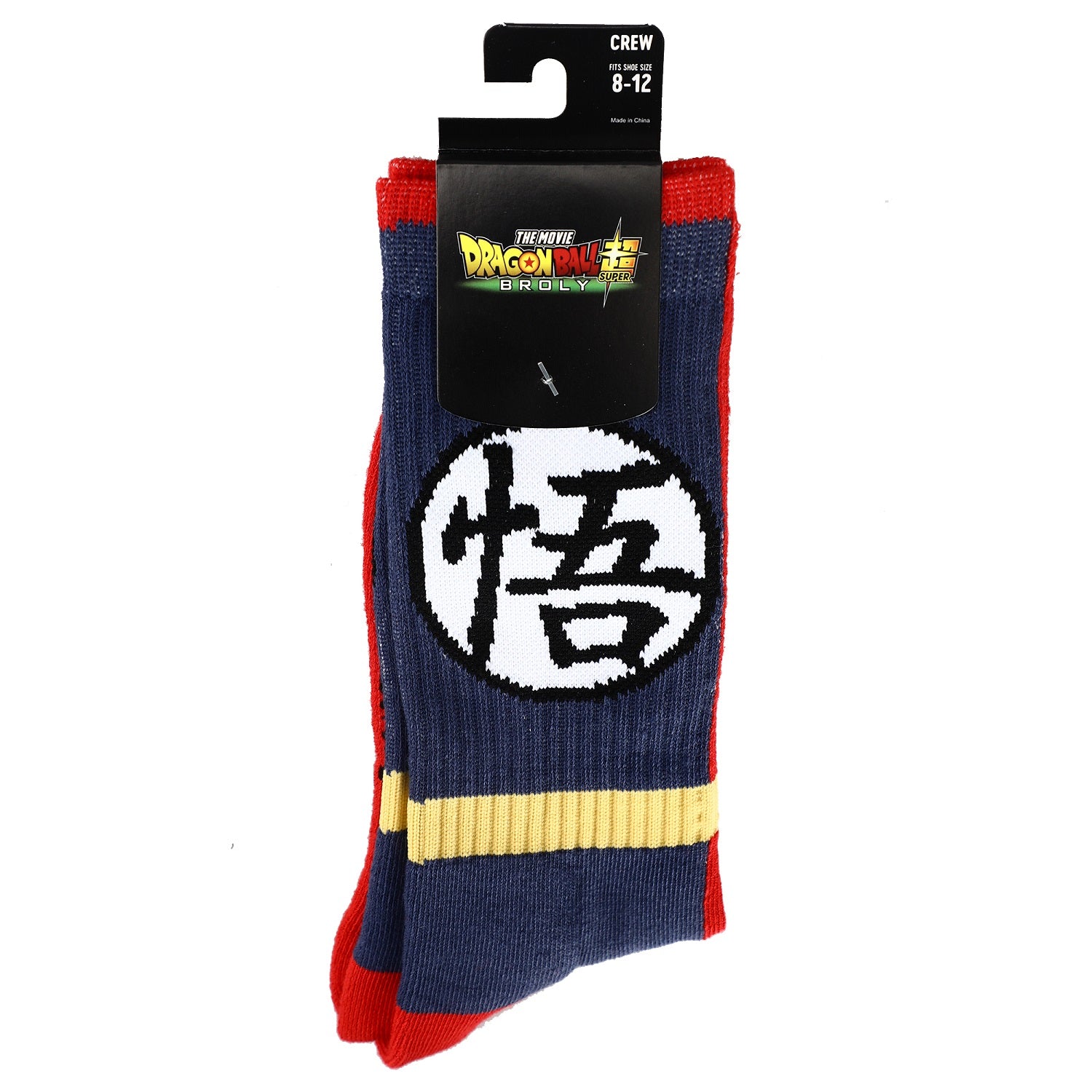 Dragon Ball Z Goku Symbol Casual Crew Socks for Men