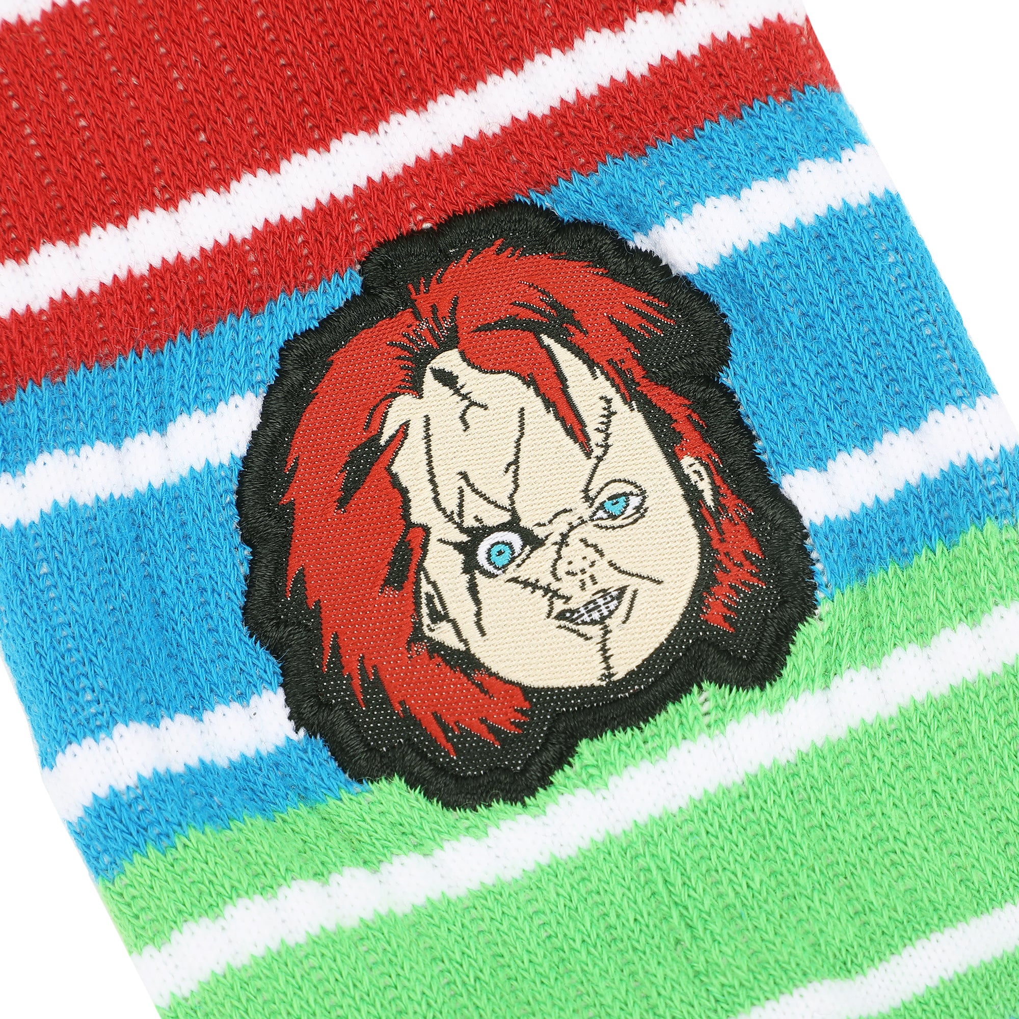 Chucky Chucky Head Embroidery Mens Athletic Crew Socks