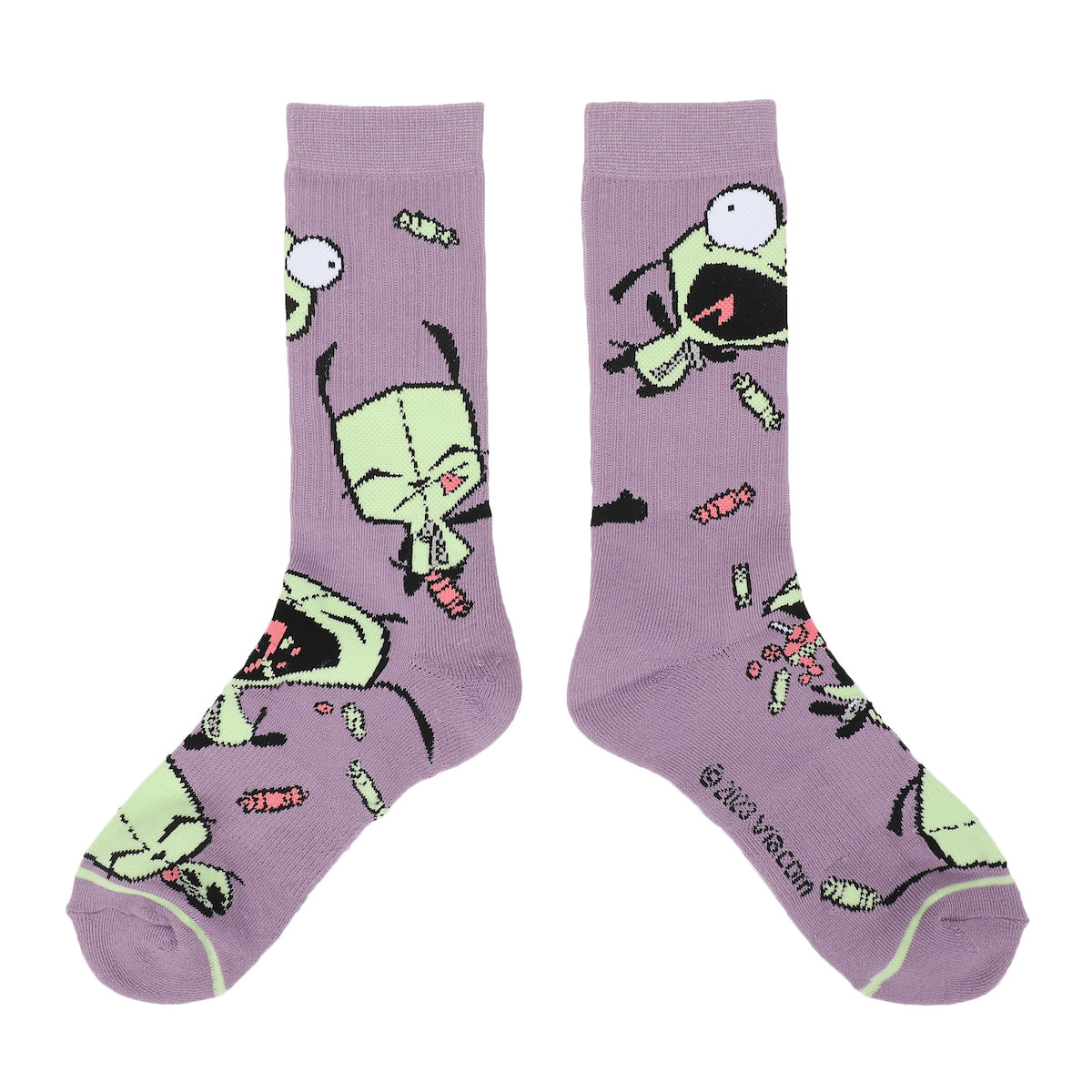 Invader Zim Gir Men's Athletic Crew Socks