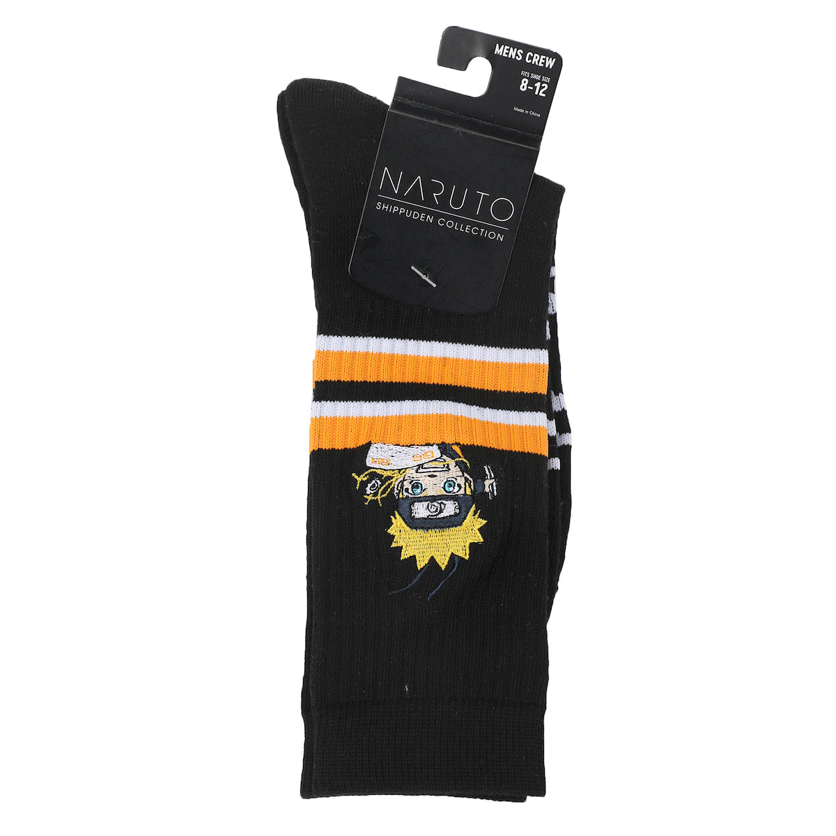 Naruto Shippuden Naruto Eating Ramen Men's Athletic Crew Socks