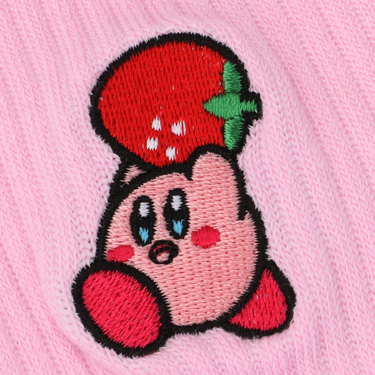 Kirby Carrying Tomato Men's Pink Athletic Crew Socks