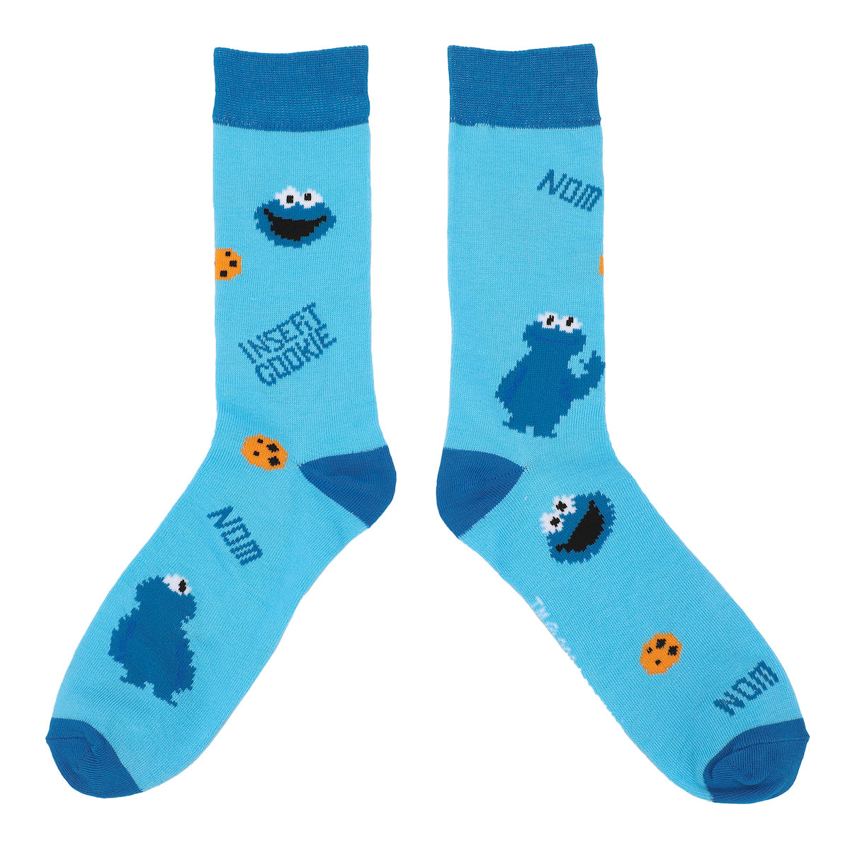 Sesame Street Pixelated Characters 5-Pack of Adult Casual Crew Socks